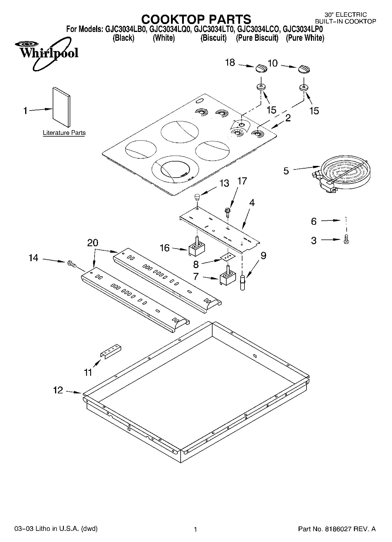01 - COOKTOP PARTS