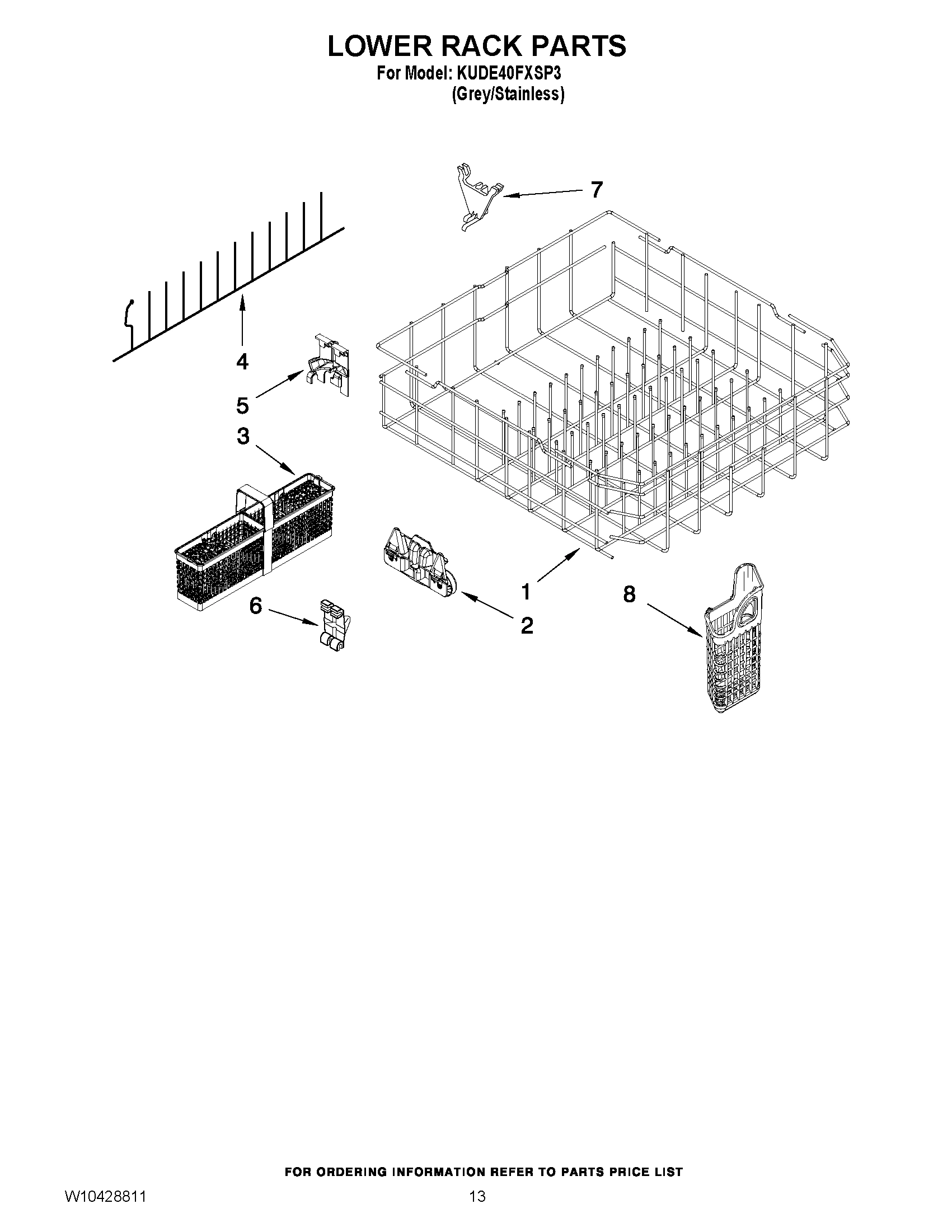 10 - LOWER RACK PARTS