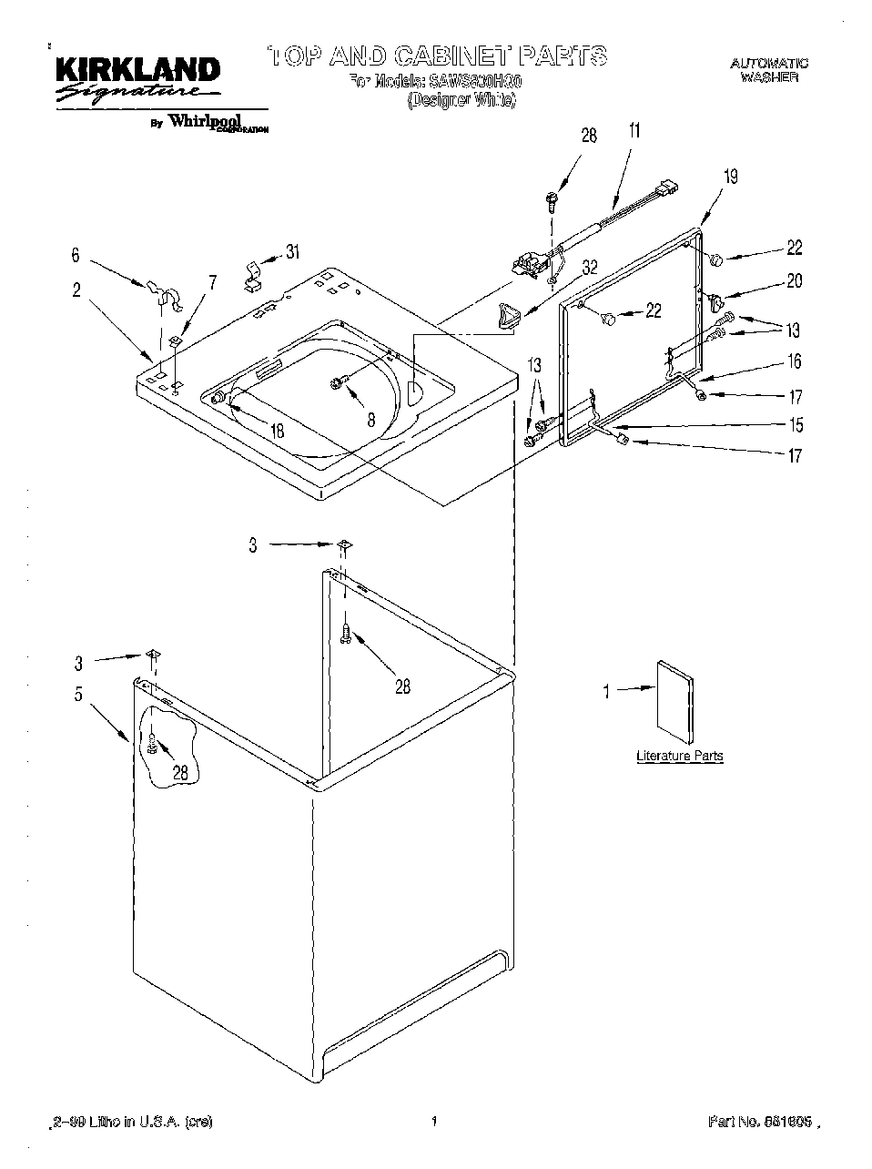 01 - TOP AND CABINET, LITERATURE