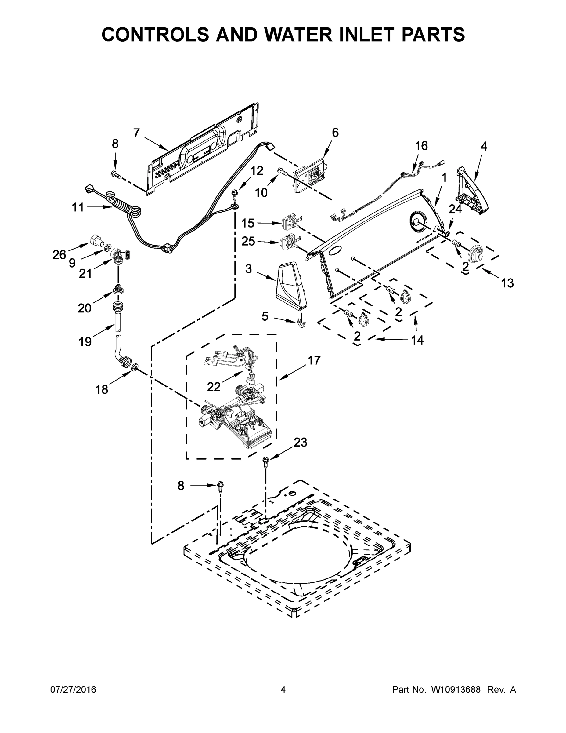 03 - CONTROLS AND WATER INLET PARTS