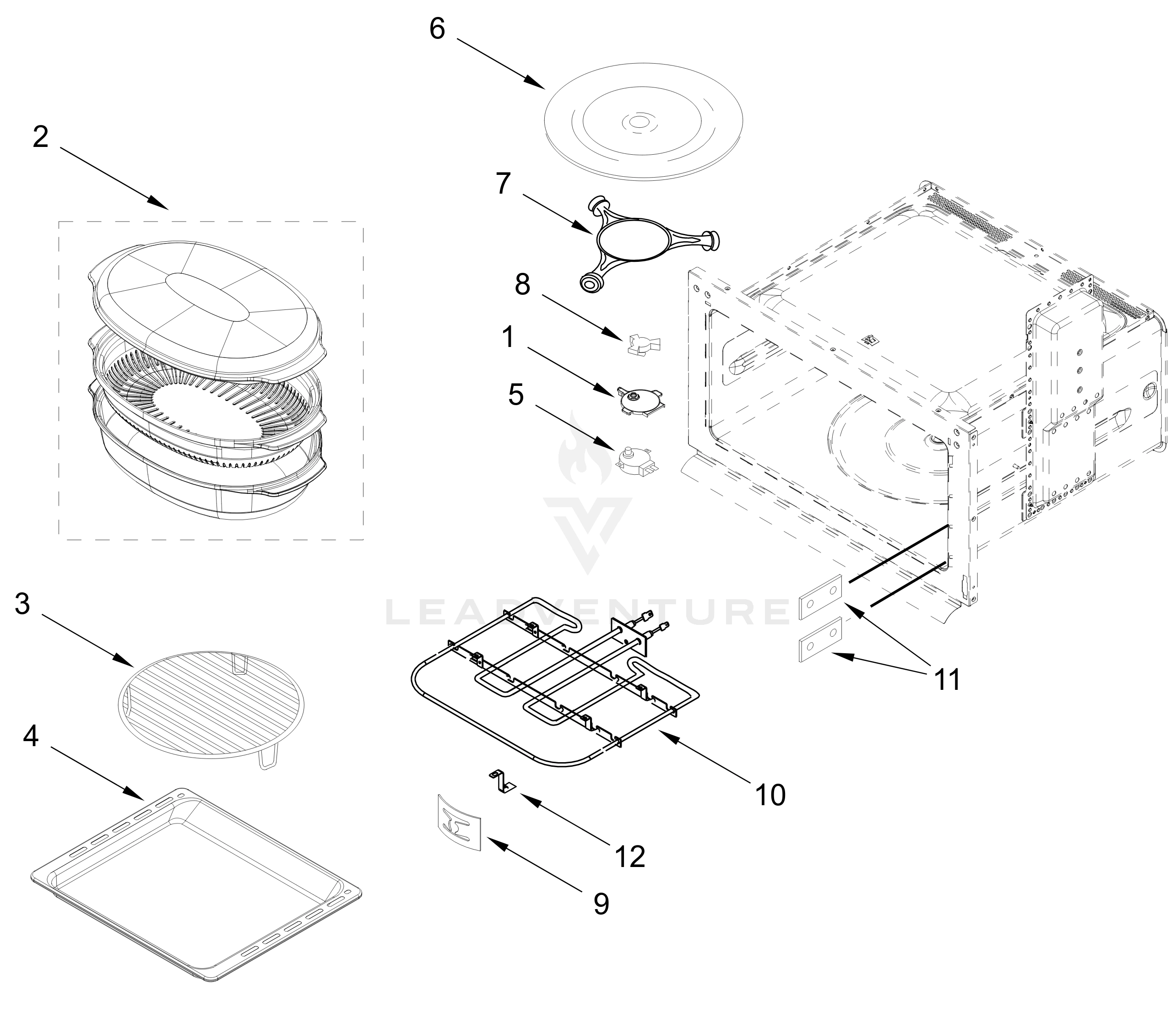 INTERNAL MICROWAVE PARTS