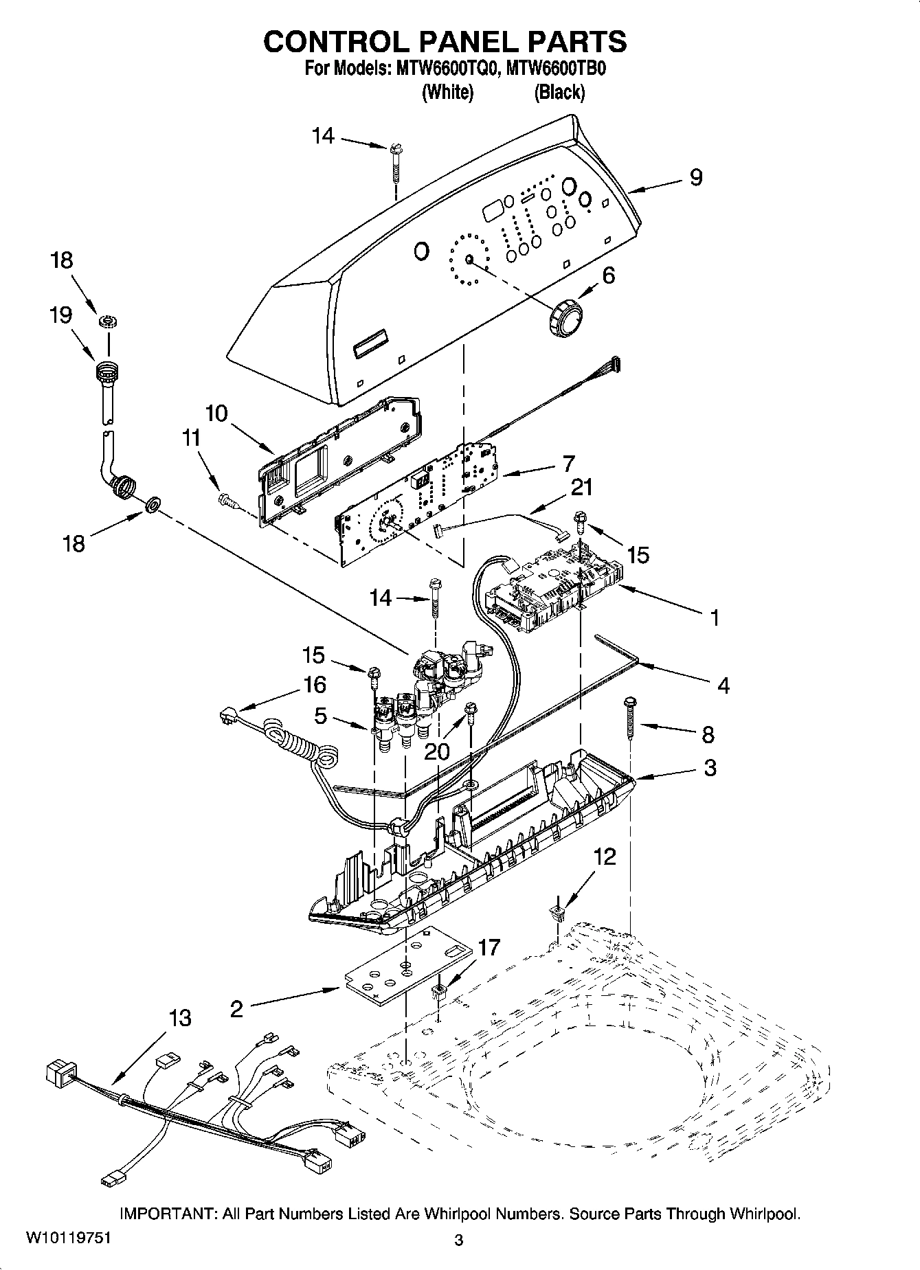 02 - CONTROL PANEL PARTS
