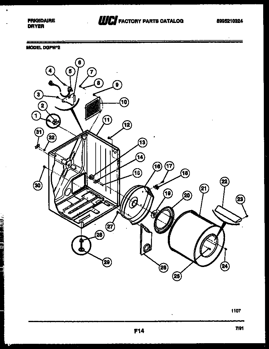 02 - CABINET AND COMPONENT PARTS