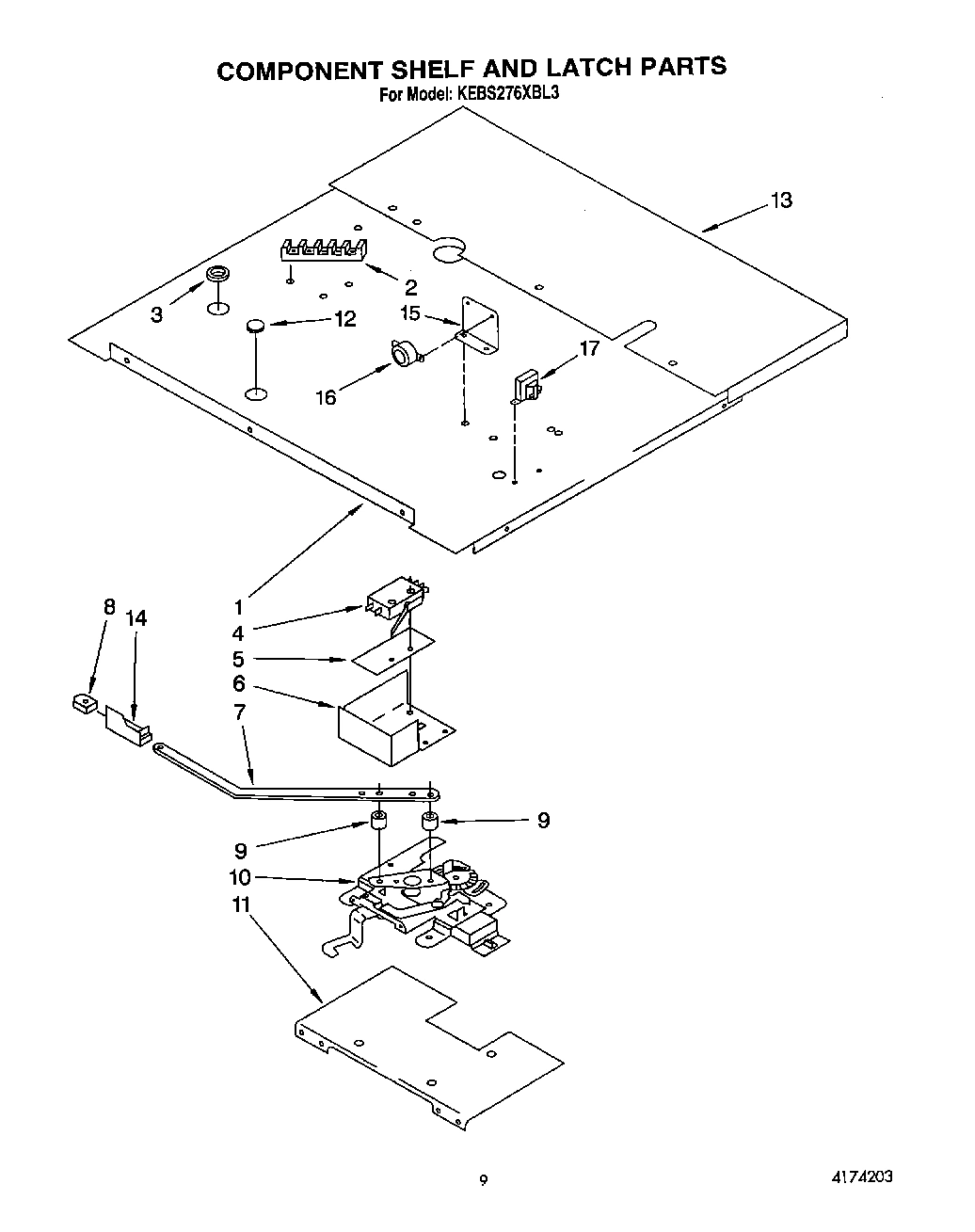 06 - COMPONENT SHELF AND LATCH