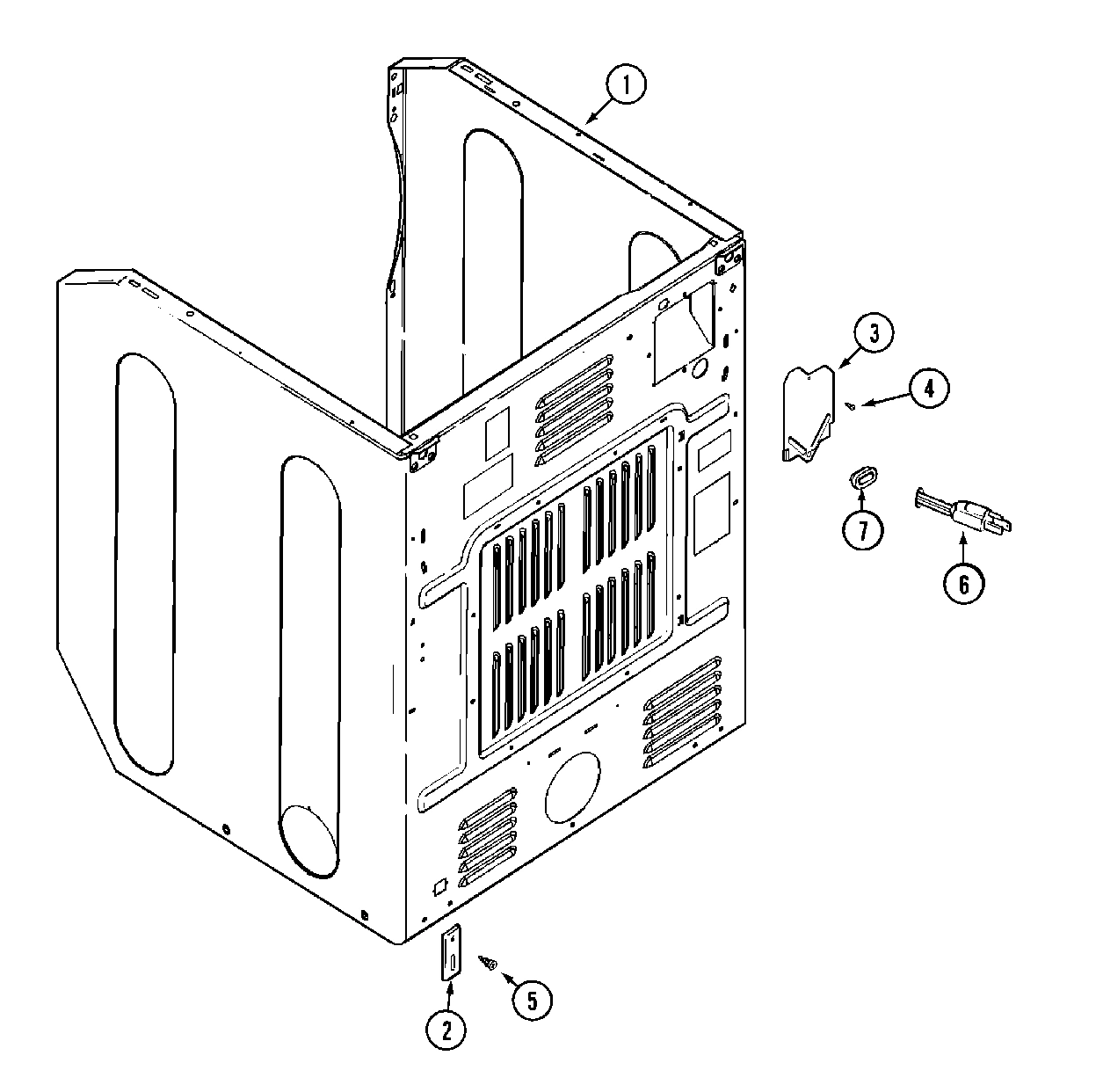 10 - CABINET-REAR (DRYER)