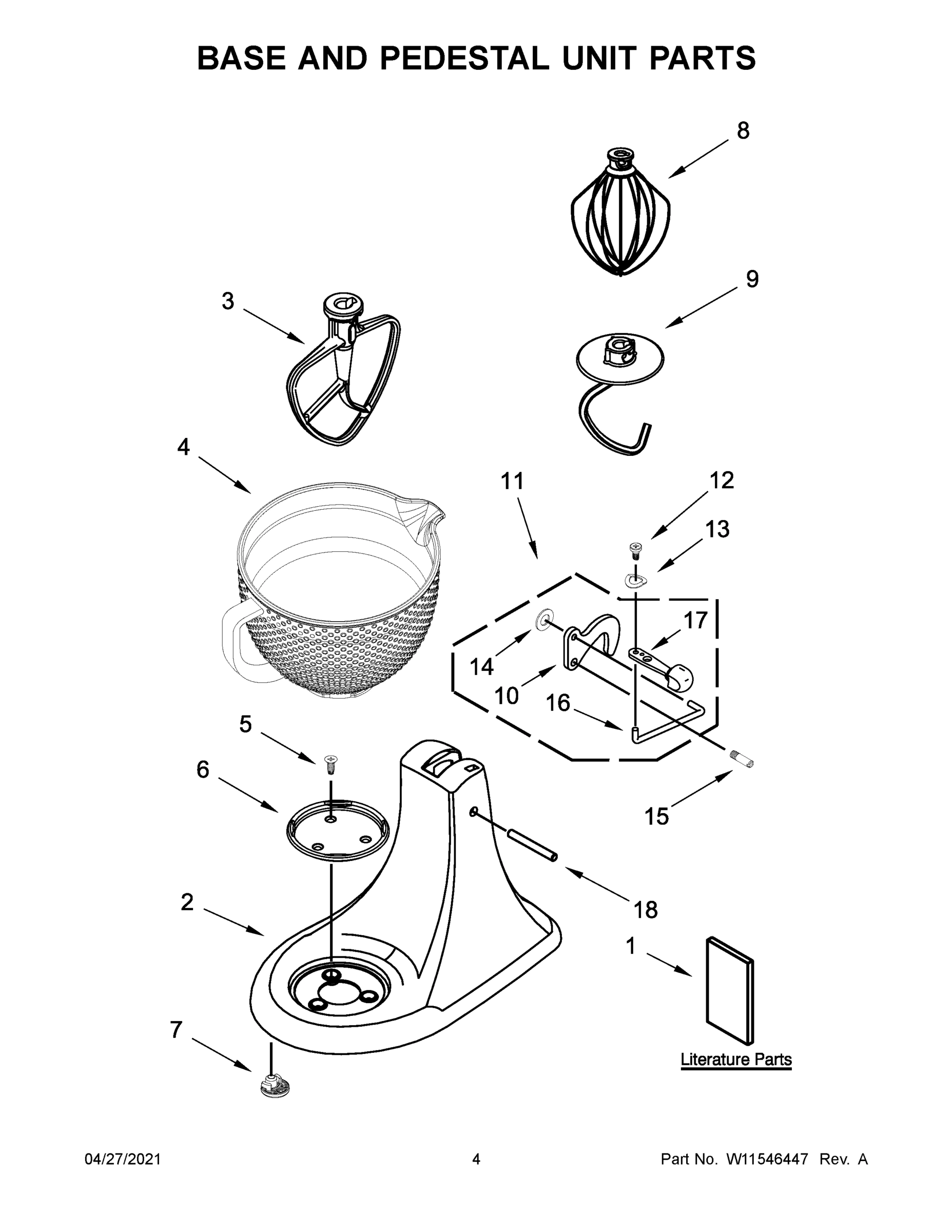 03 - BASE AND PEDESTAL UNIT PARTS