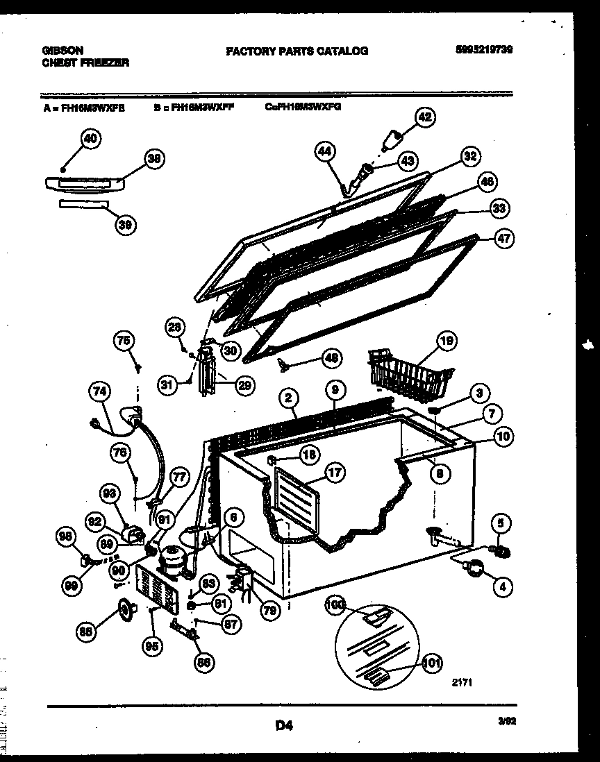 02 - CHEST FREEZER PARTS