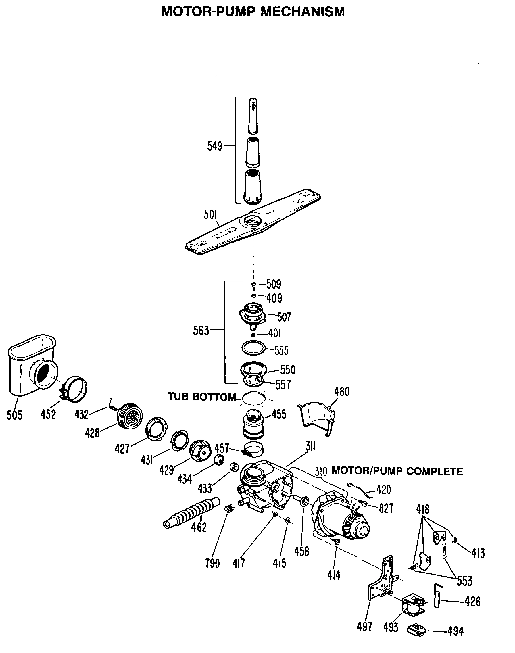 MOTOR-PUMP MECHANISM