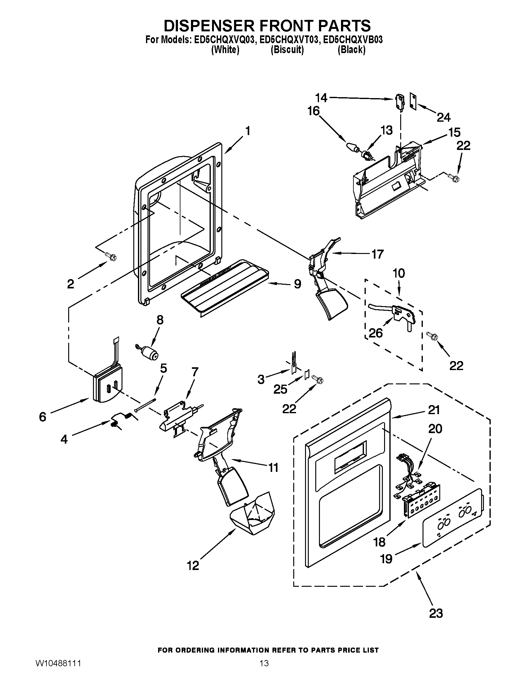 08 - DISPENSER FRONT PARTS