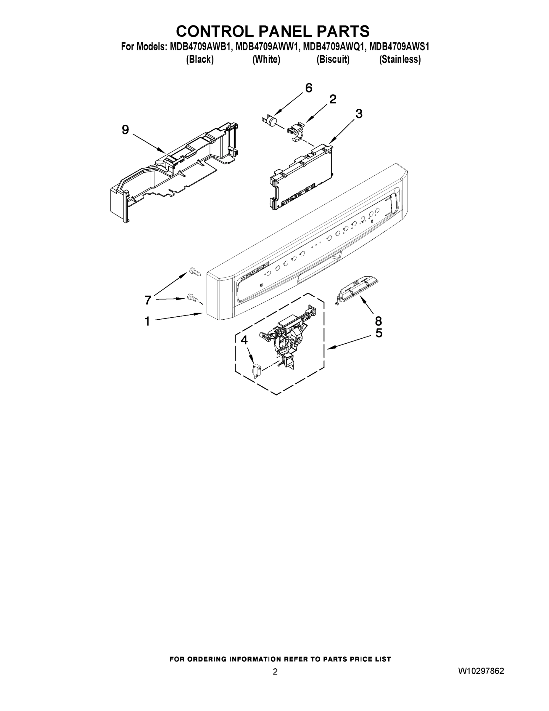 02 - CONTROL PANEL PARTS