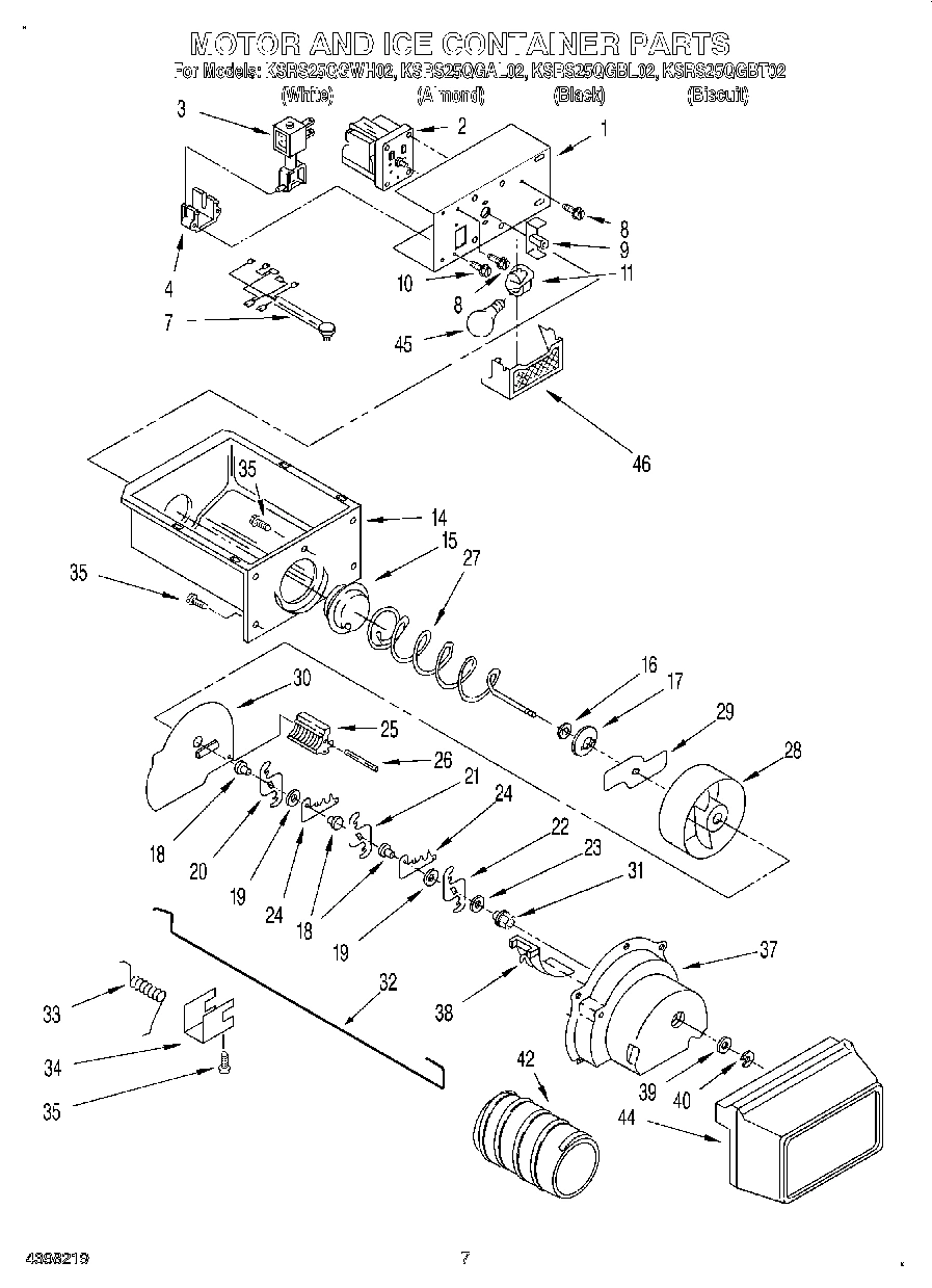 05 - MOTOR AND ICE CONTAINER