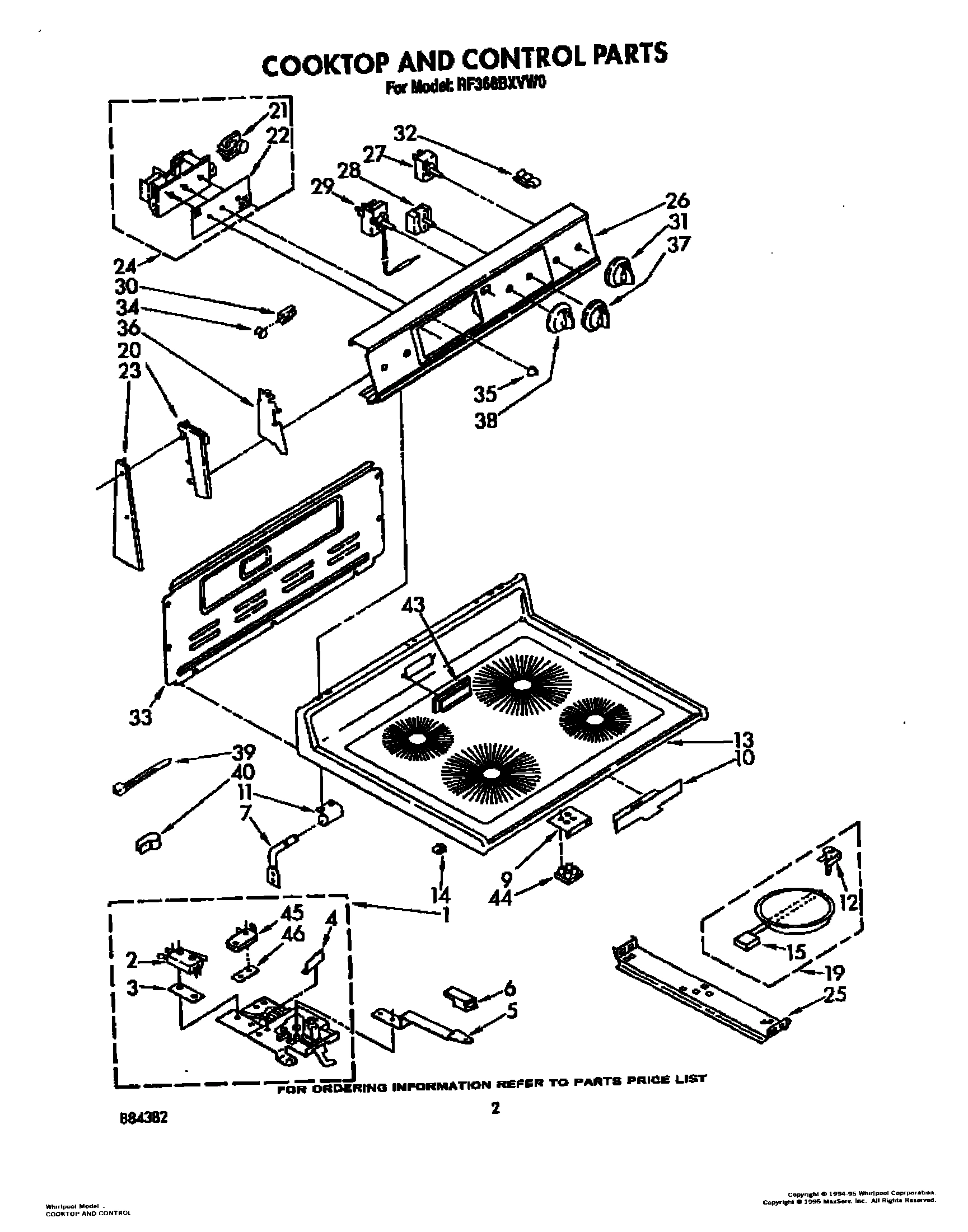 02 - COOKTOP AND CONTROL, LIT/OPTIONAL