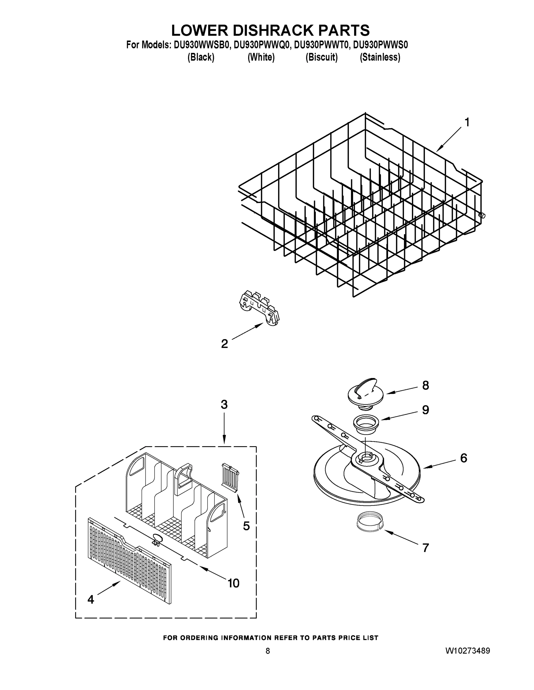 06 - LOWER DISHRACK PARTS