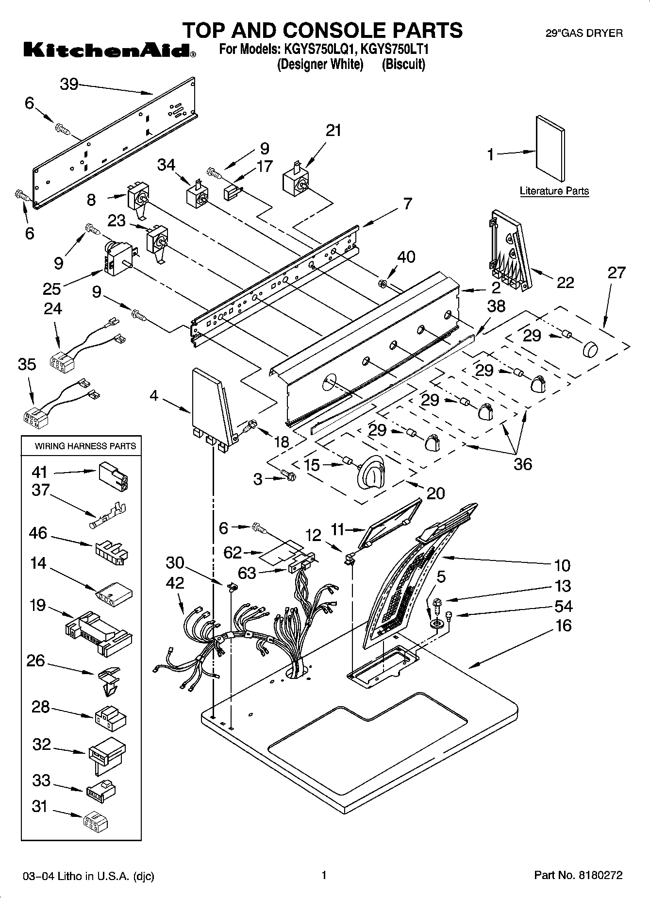 01 - TOP AND CONSOLE PARTS
