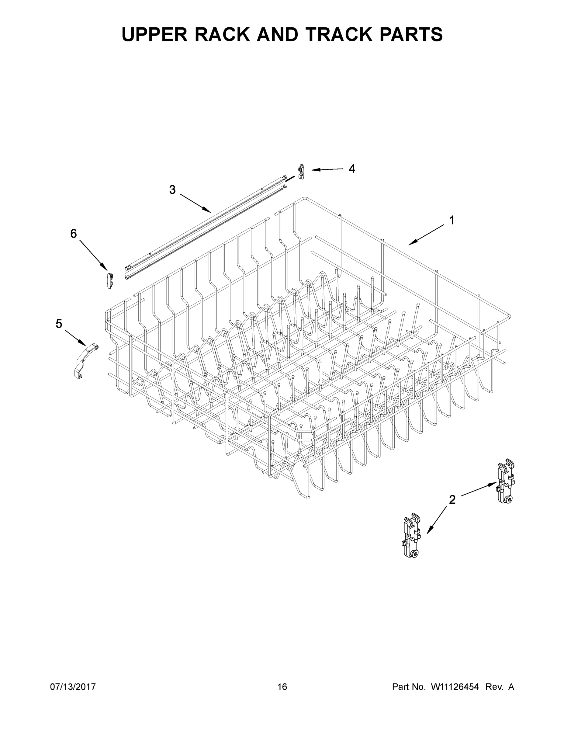 09 - UPPER RACK AND TRACK PARTS