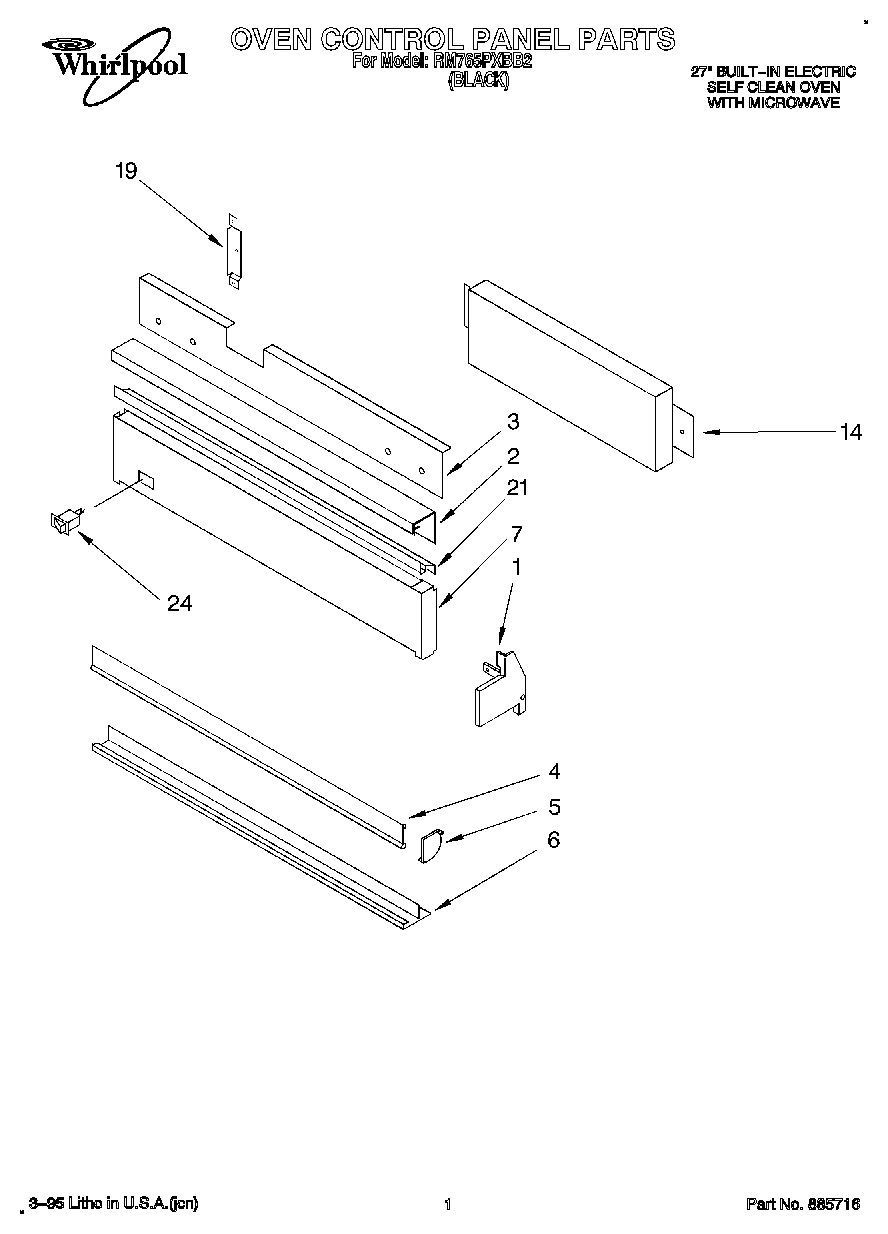 01 - OVEN CONTROL PANEL, LITERATURE