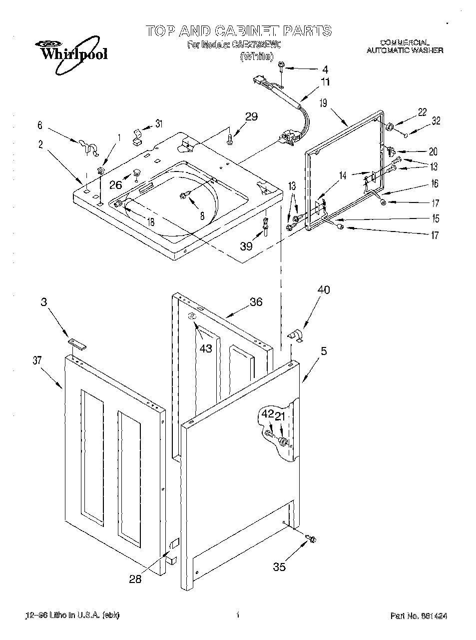 01 - TOP AND CABINET, LIT/OPTIONAL