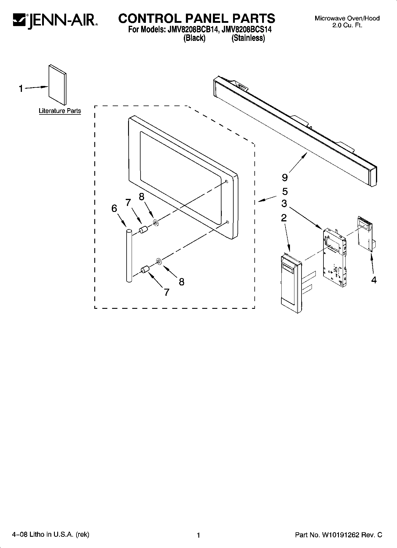 01 - CONTROL PANEL PARTS