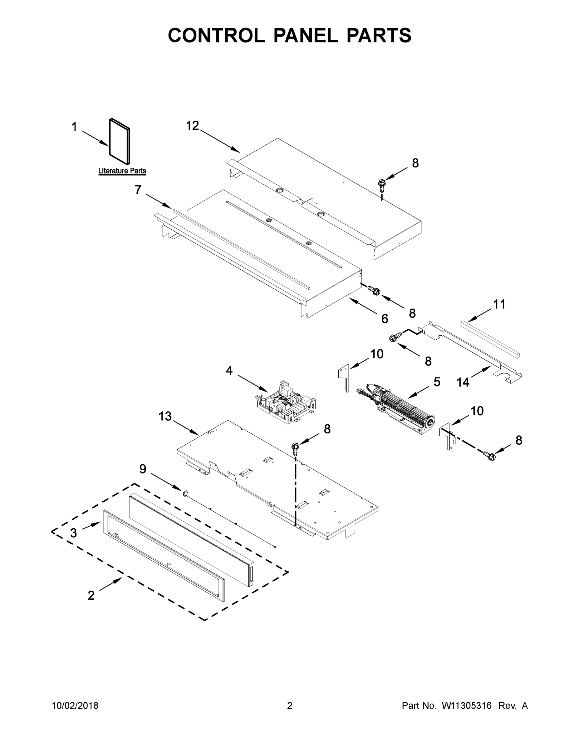 02 - CONTROL PANEL PARTS