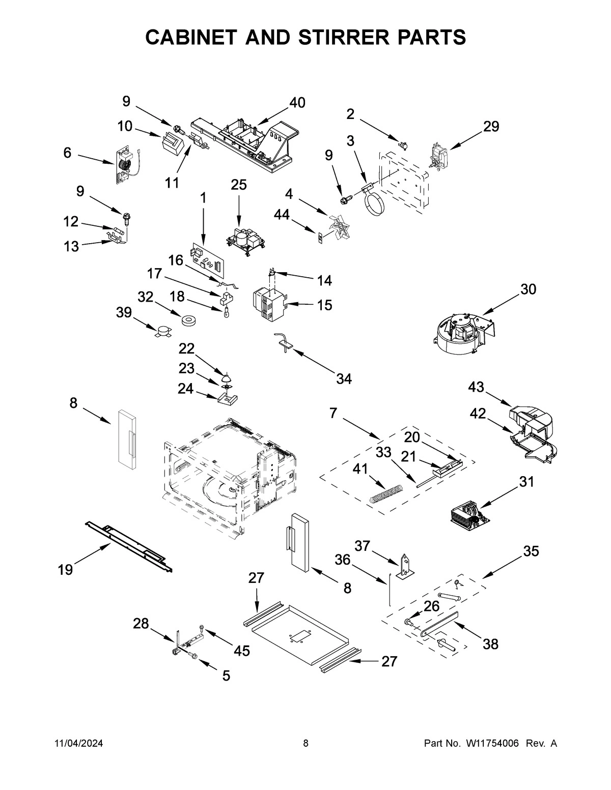 05 - CABINET AND STIRRER PARTS