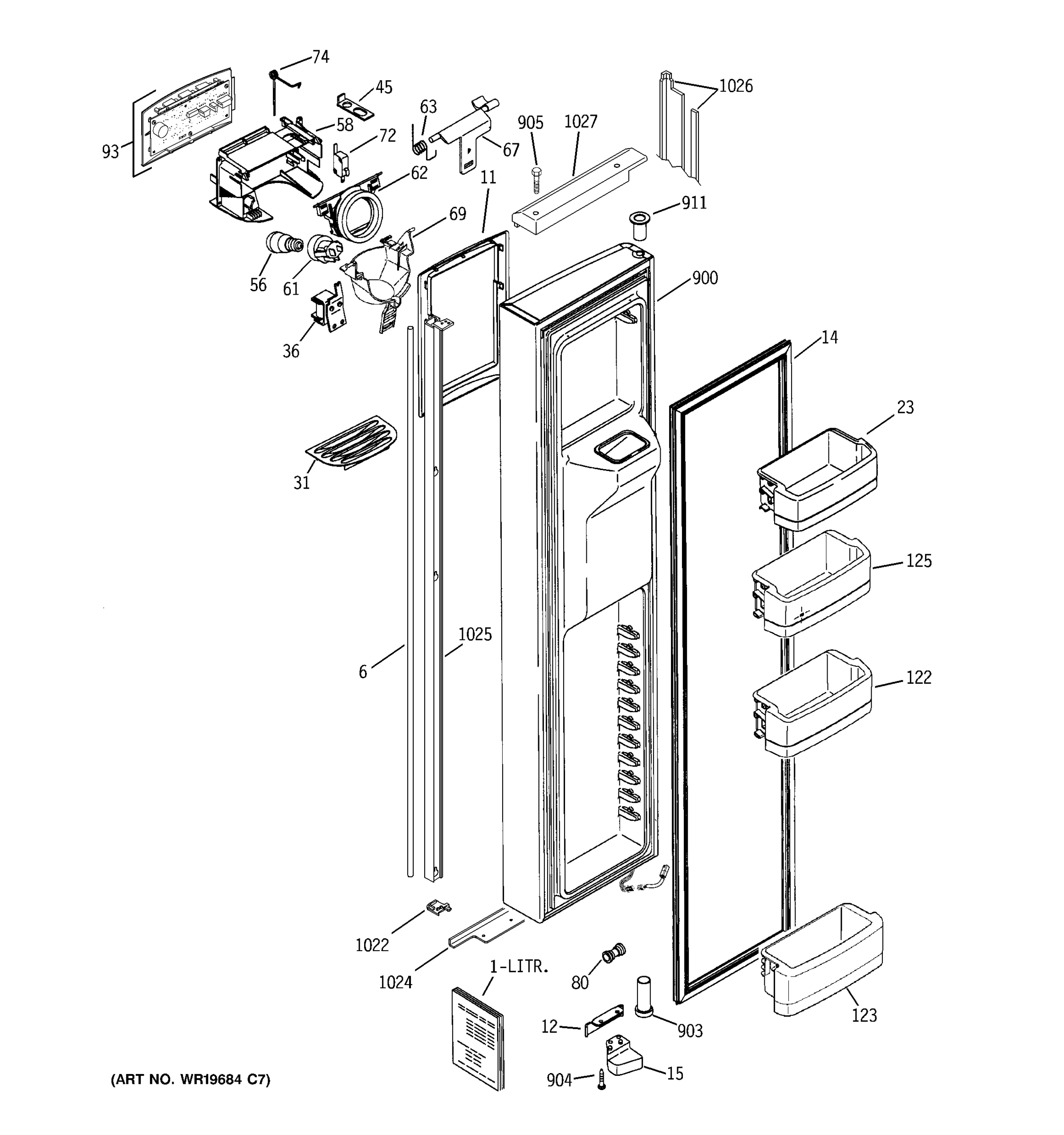 FREEZER DOOR