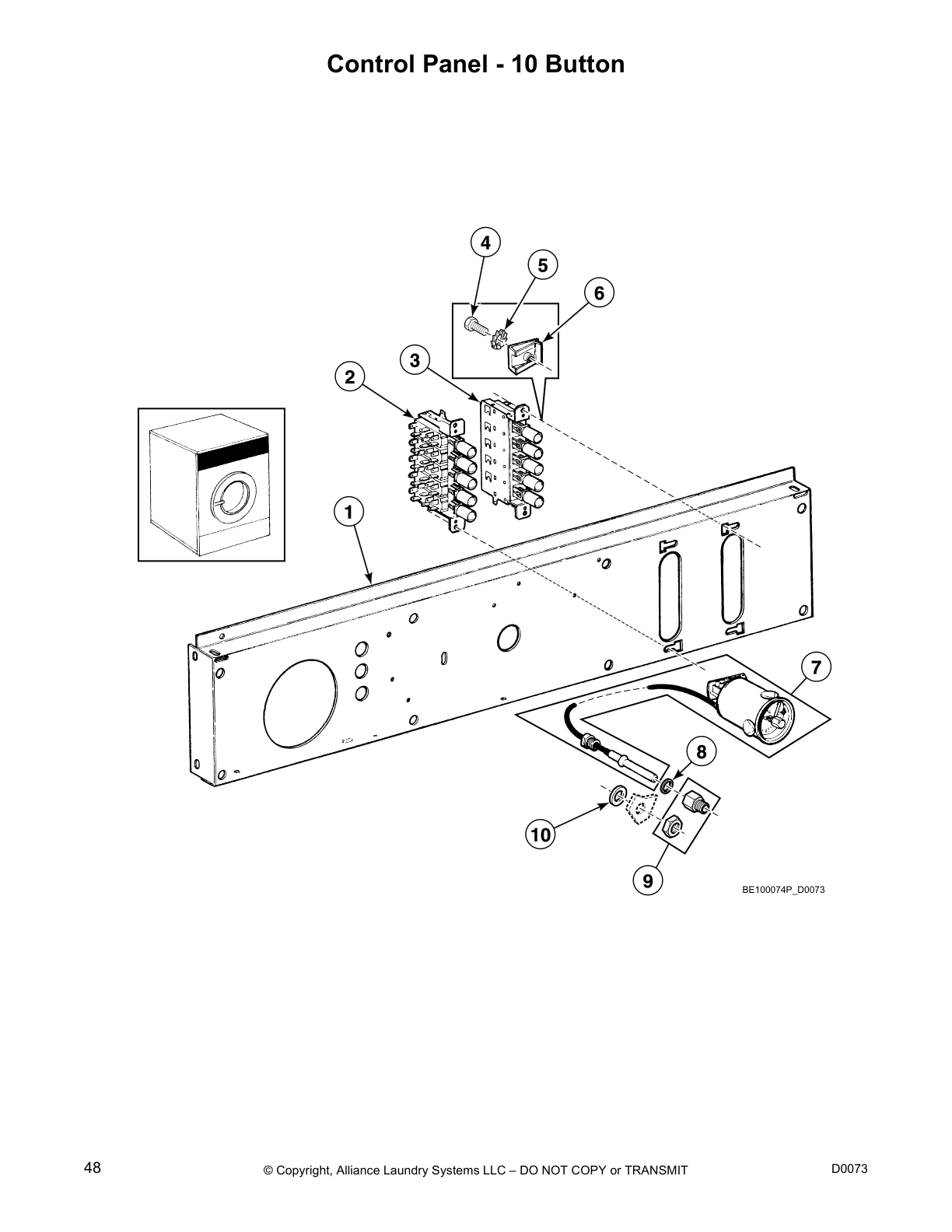 Control Panel - 10 Button