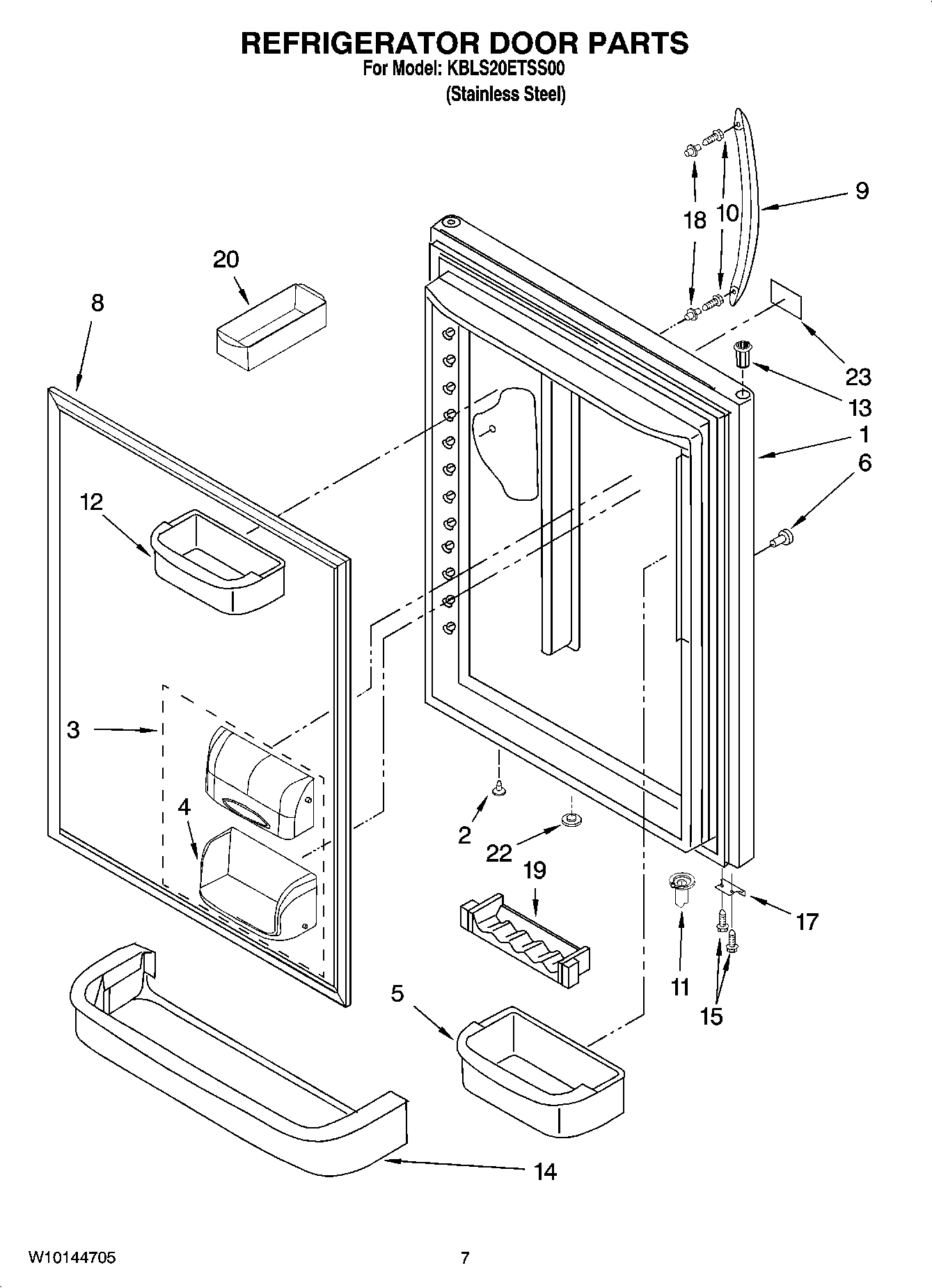04 - REFRIGERATOR DOOR PARTS