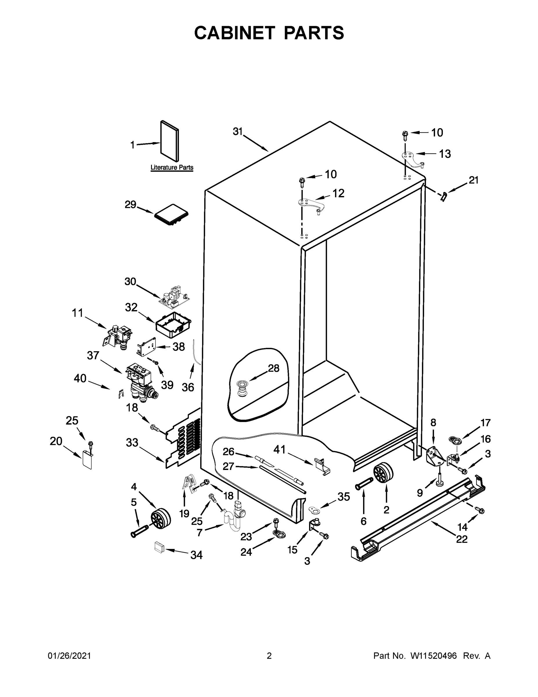 02 - CABINET PARTS
