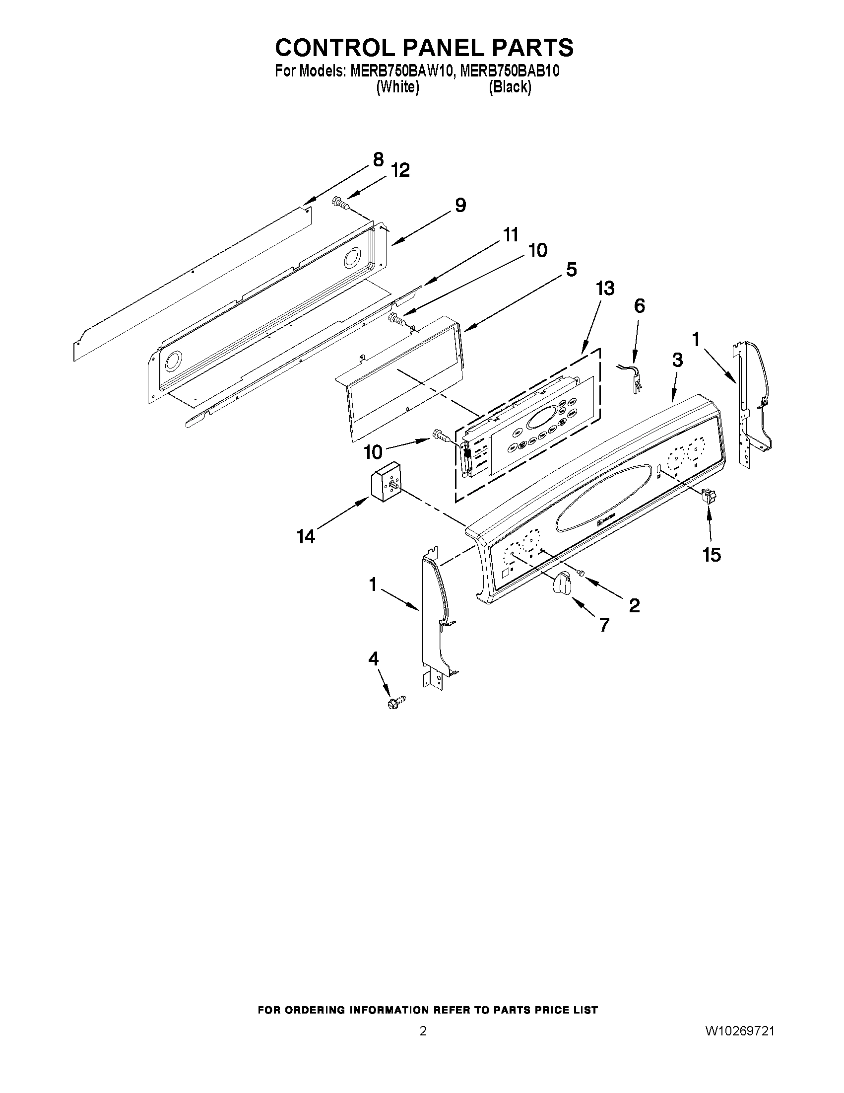 02 - CONTROL PANEL PARTS