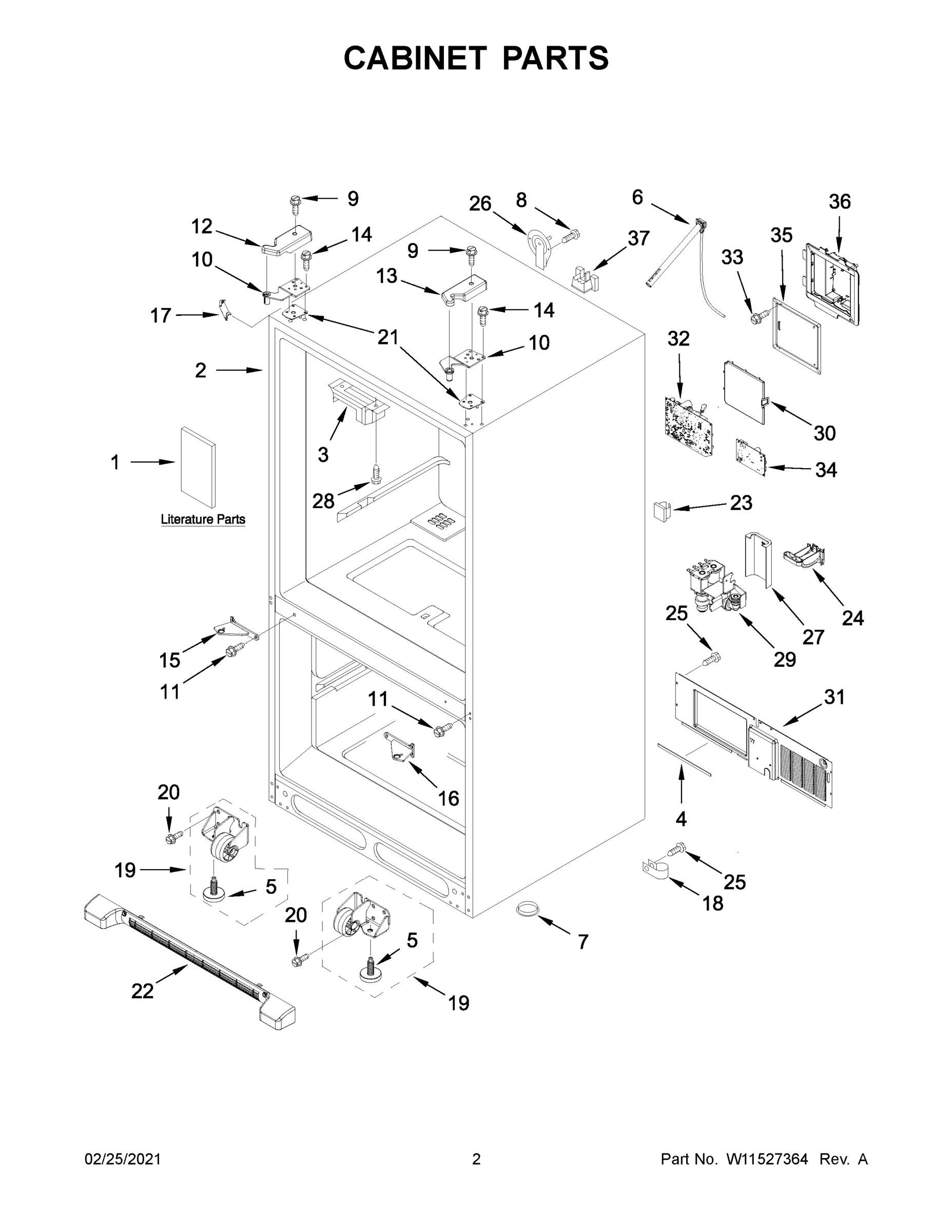 02 - CABINET PARTS
