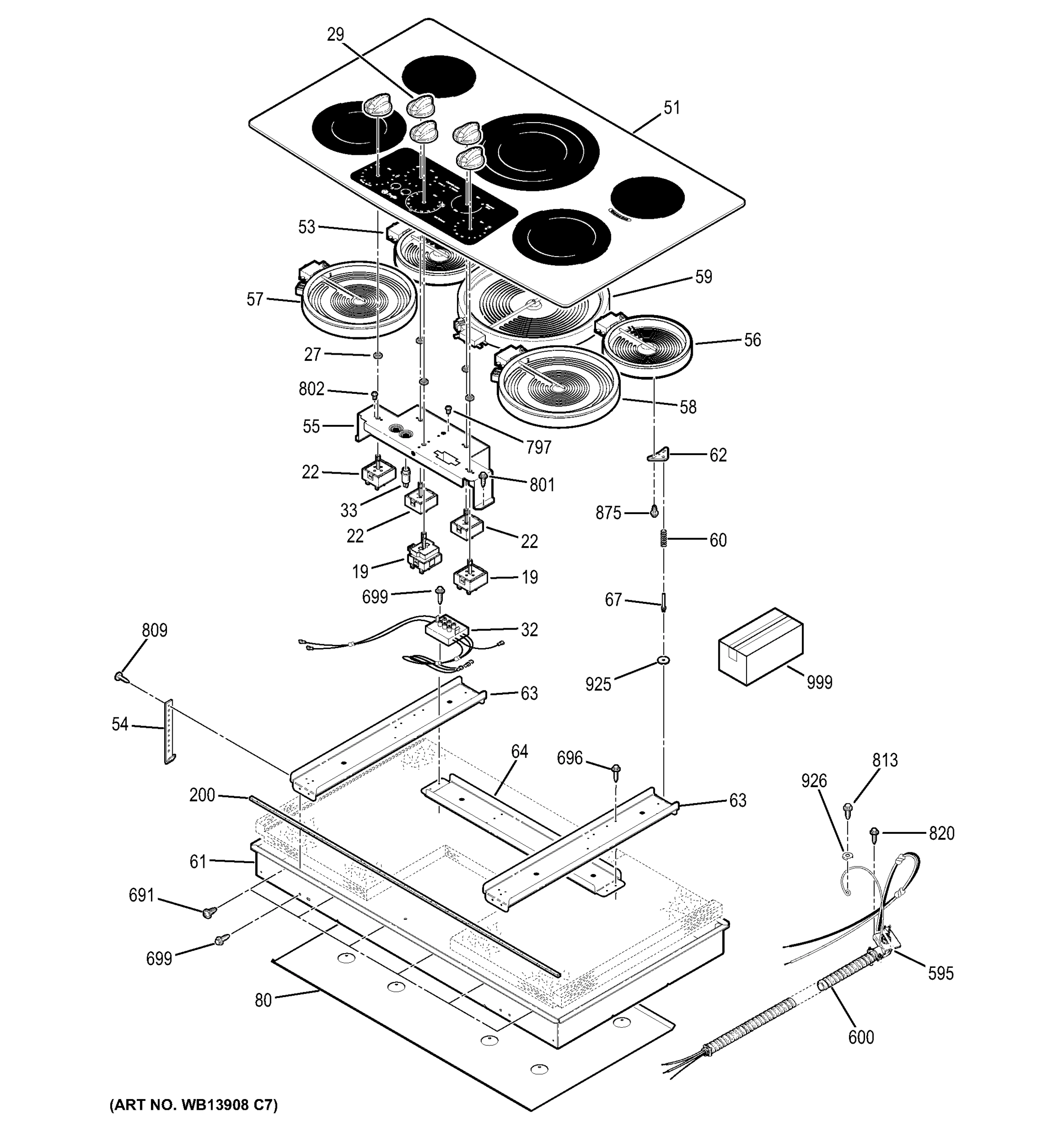 CONTROL PANEL & COOKTOP