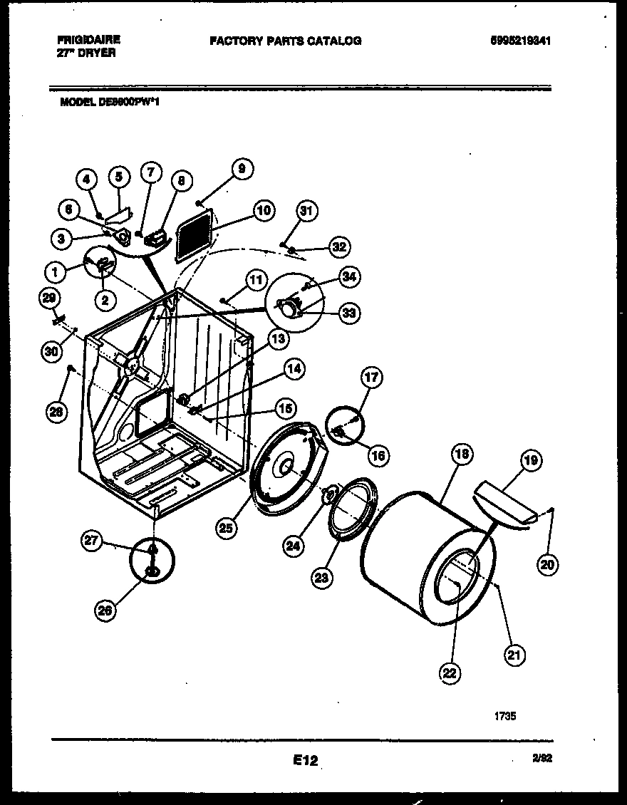 02 - CABINET AND COMPONENT PARTS