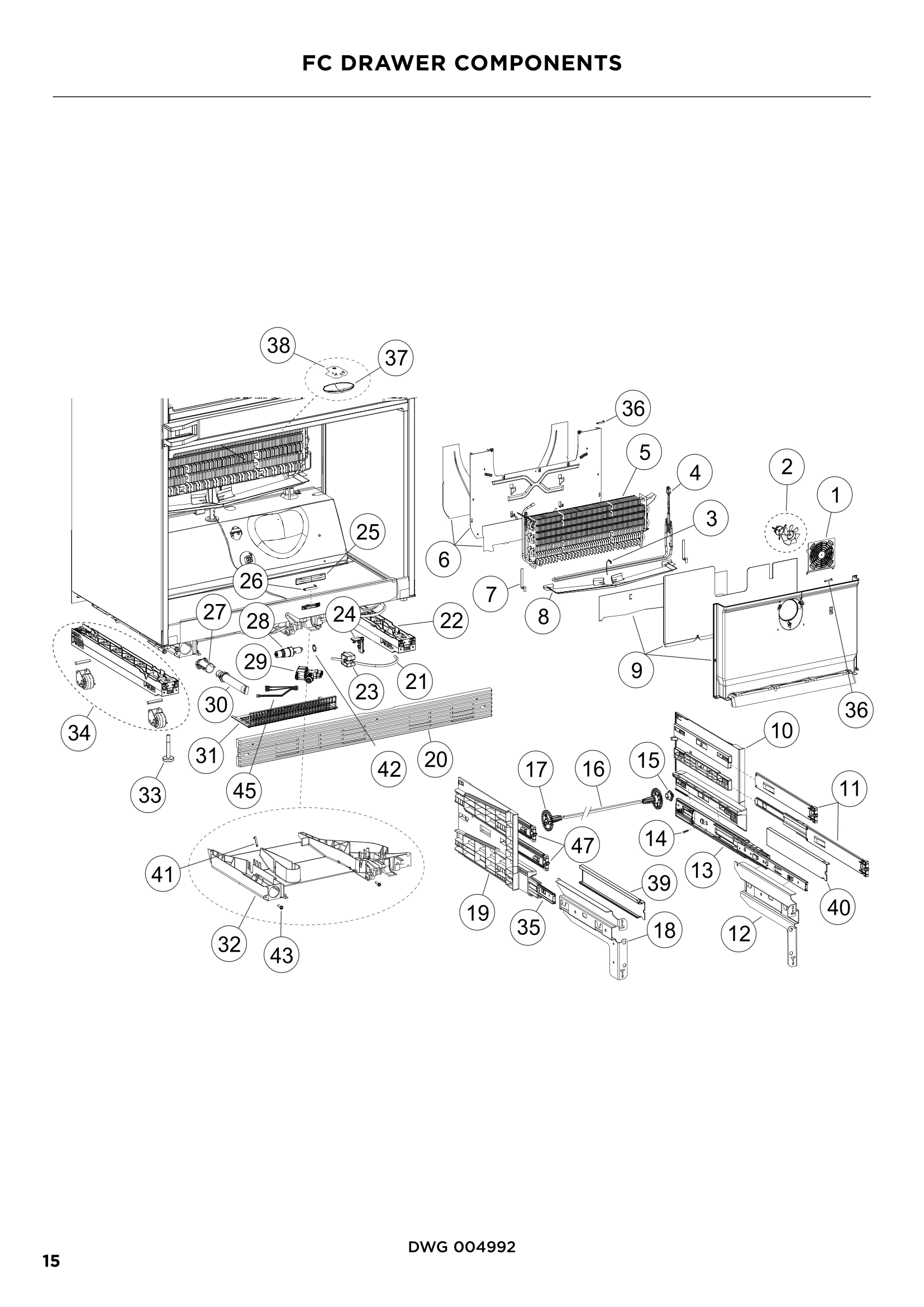 FC DRAWER COMPONENTS