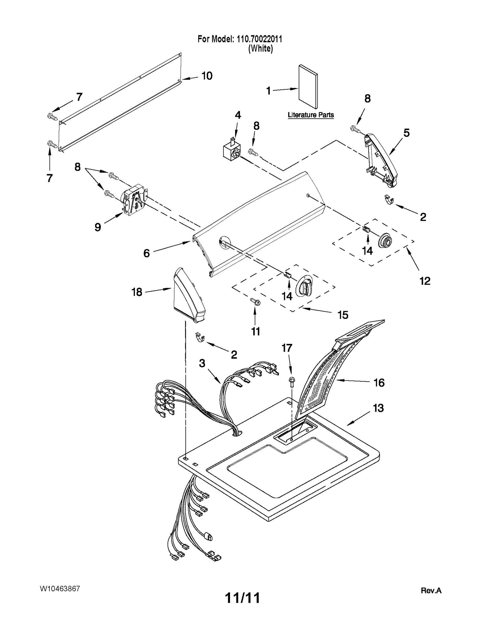 TOP AND CONSOLE PARTS