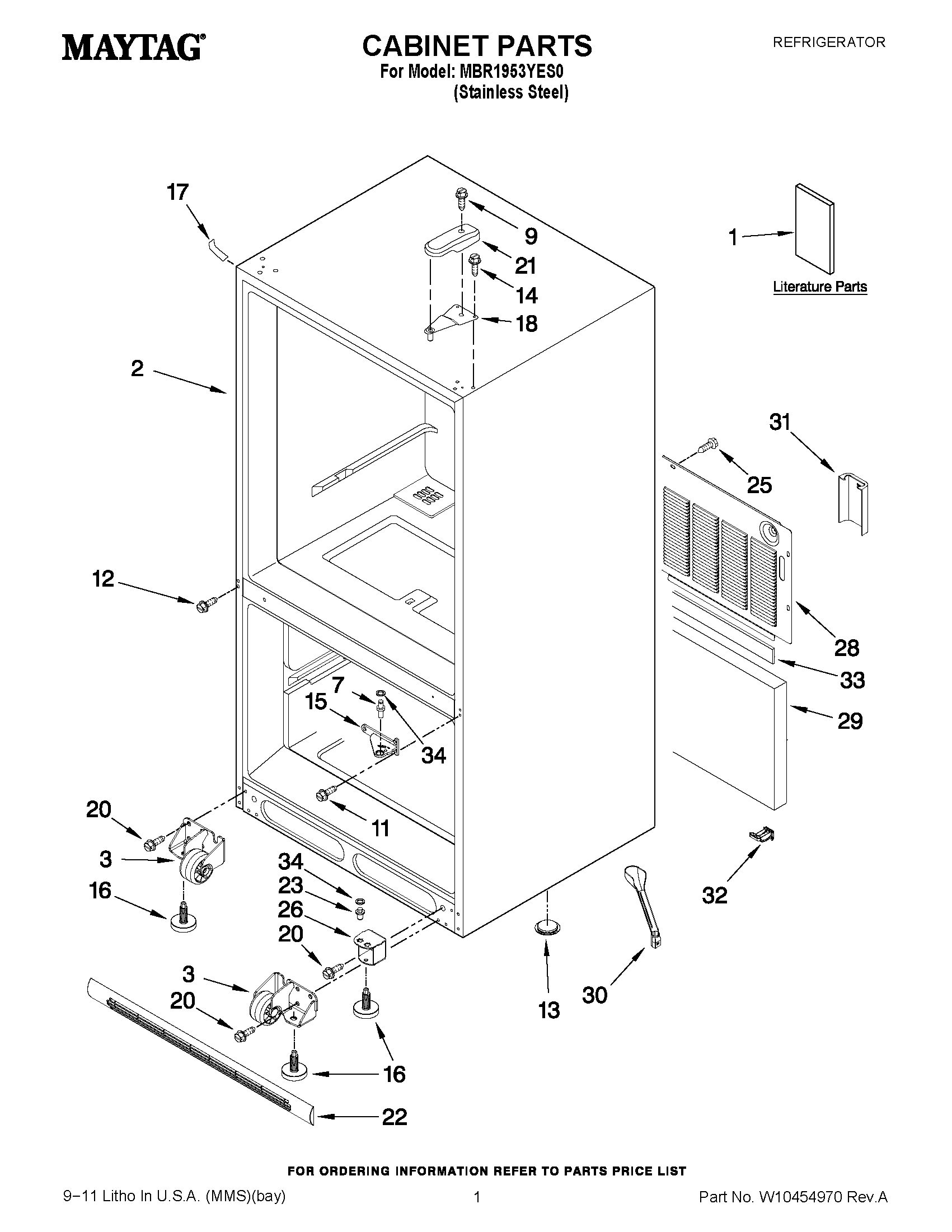 01 - CABINET PARTS