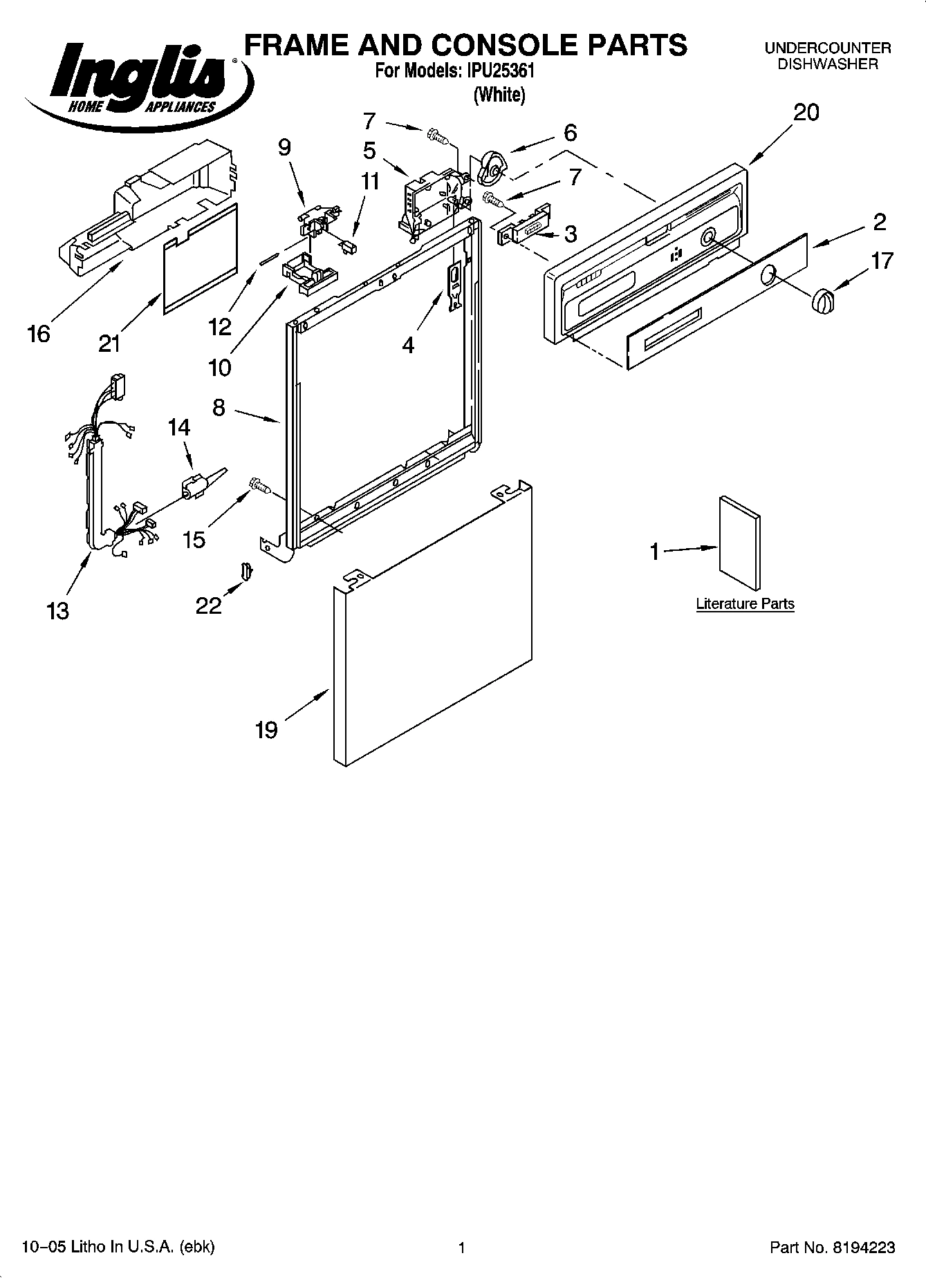 01 - FRAME AND CONSOLE PARTS