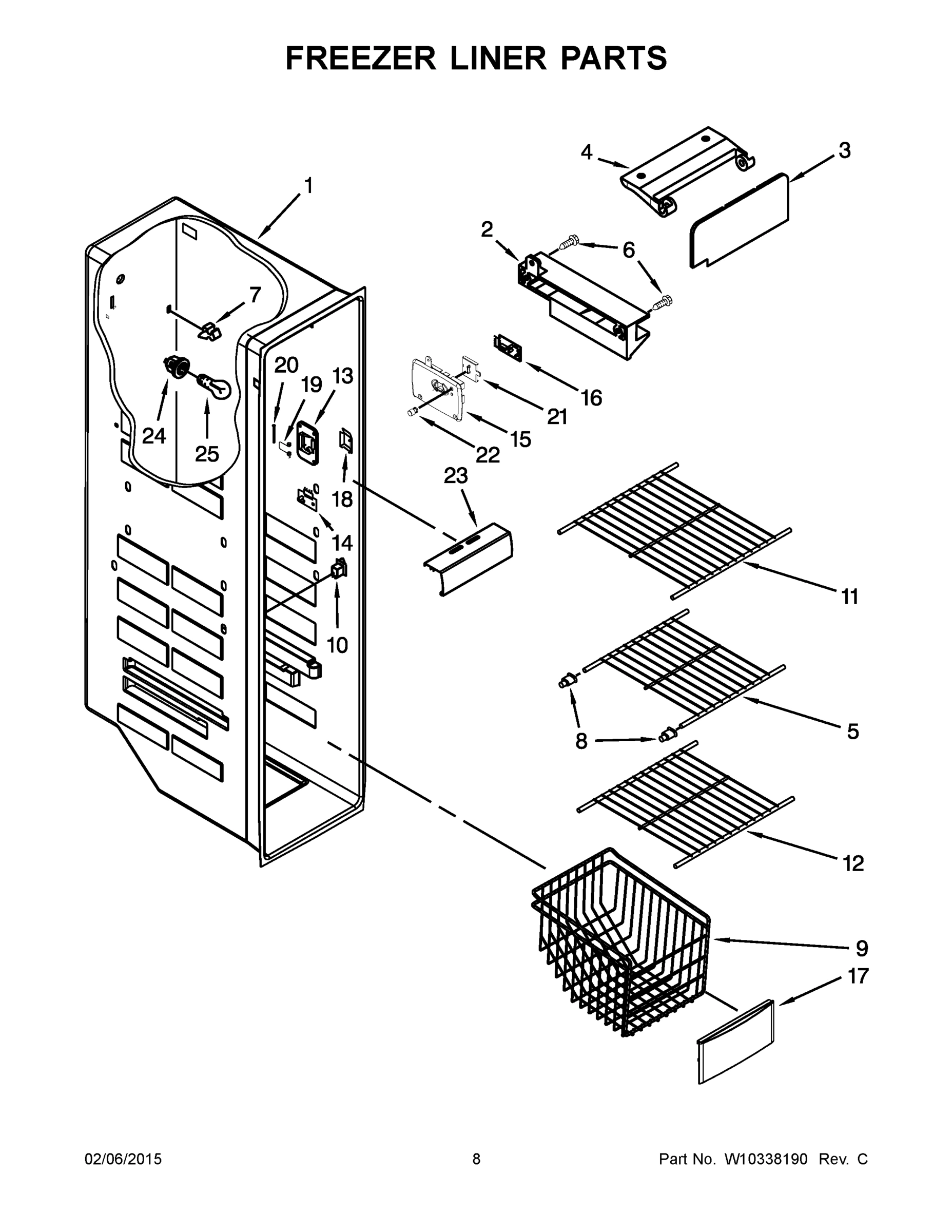 05 - FREEZER LINER PARTS
