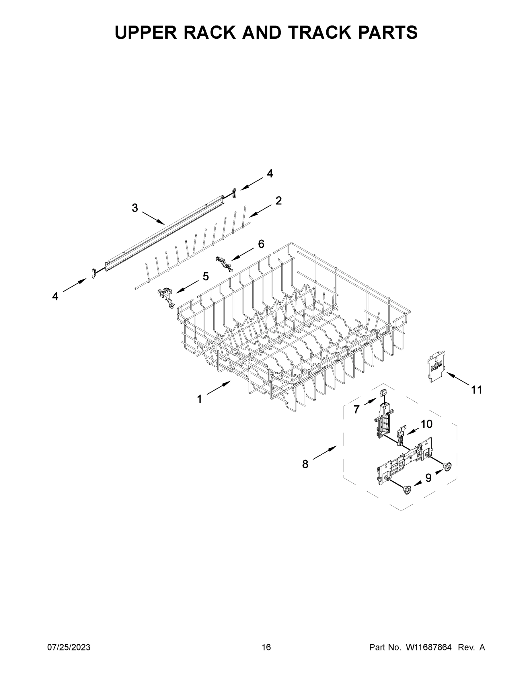 09 - UPPER RACK AND TRACK PARTS