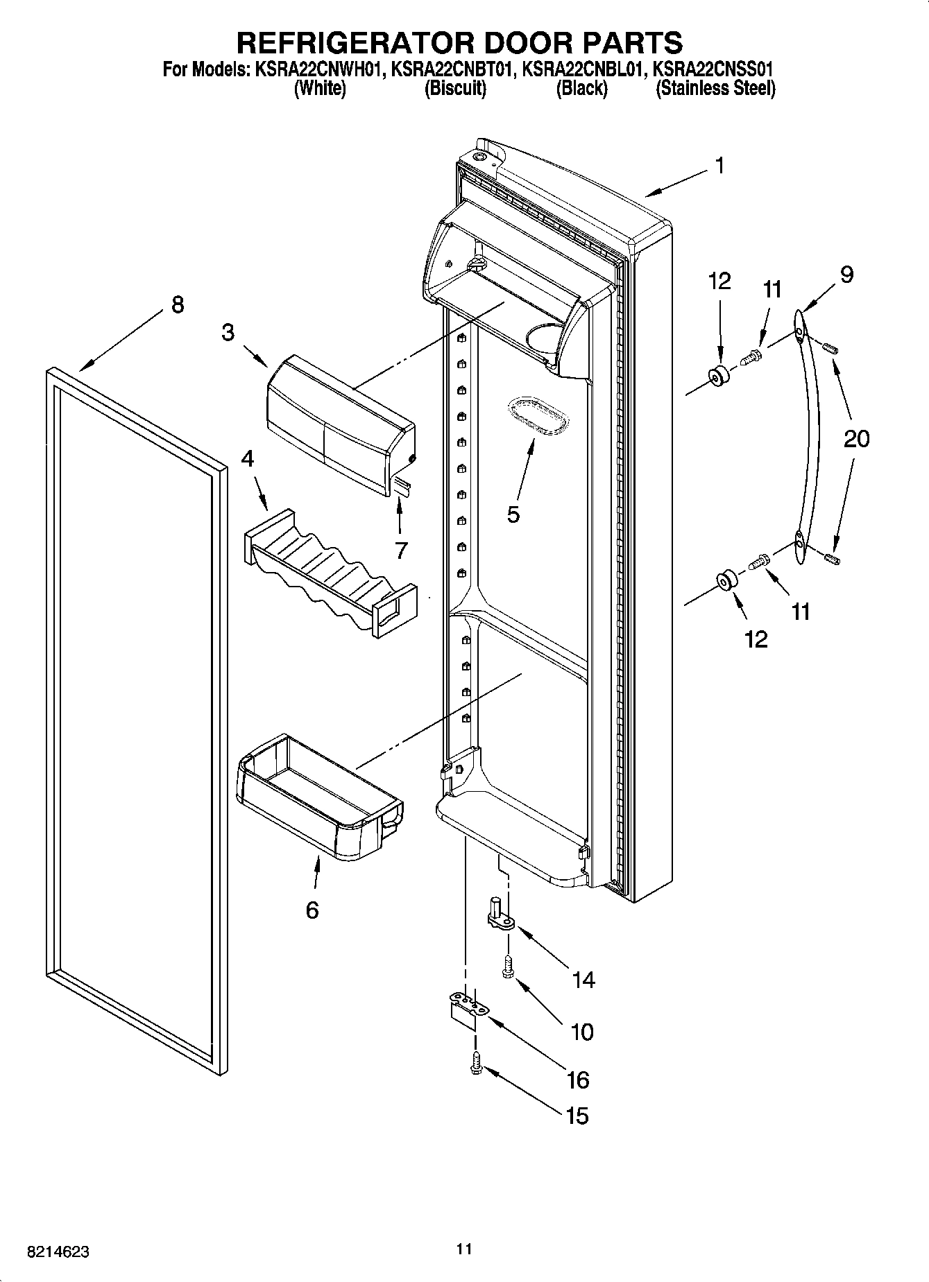 07 - REFRIGERATOR DOOR PARTS