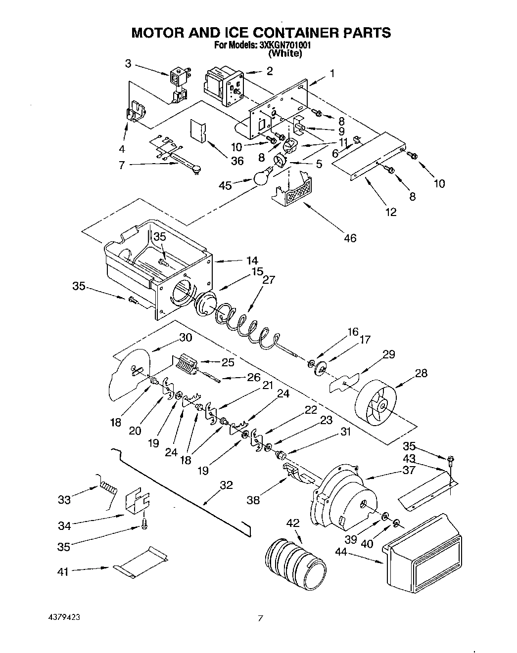 05 - MOTOR AND ICE CONTAINER