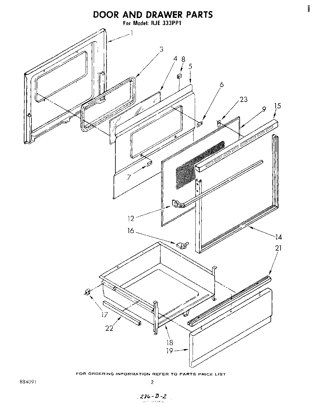 02 - DOOR AND DRAWER, LIT/OPTIONAL