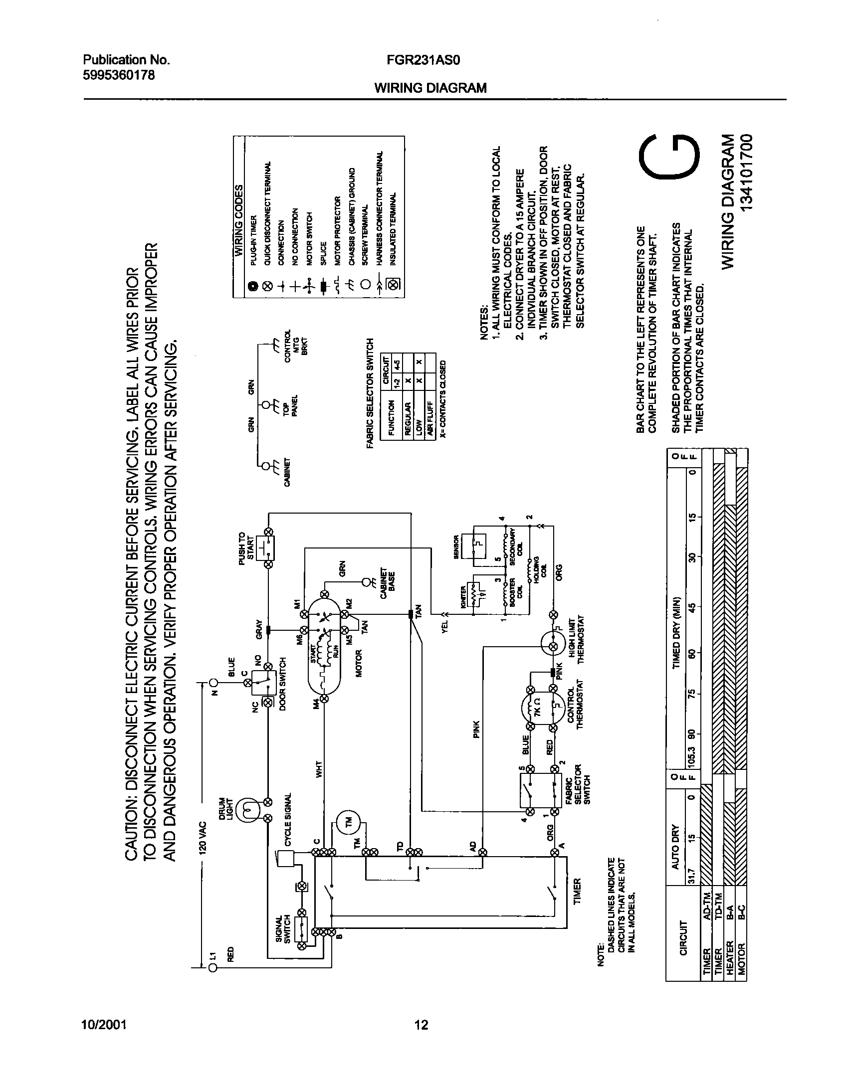 12 - 134101700 WIRING DIAGRAM