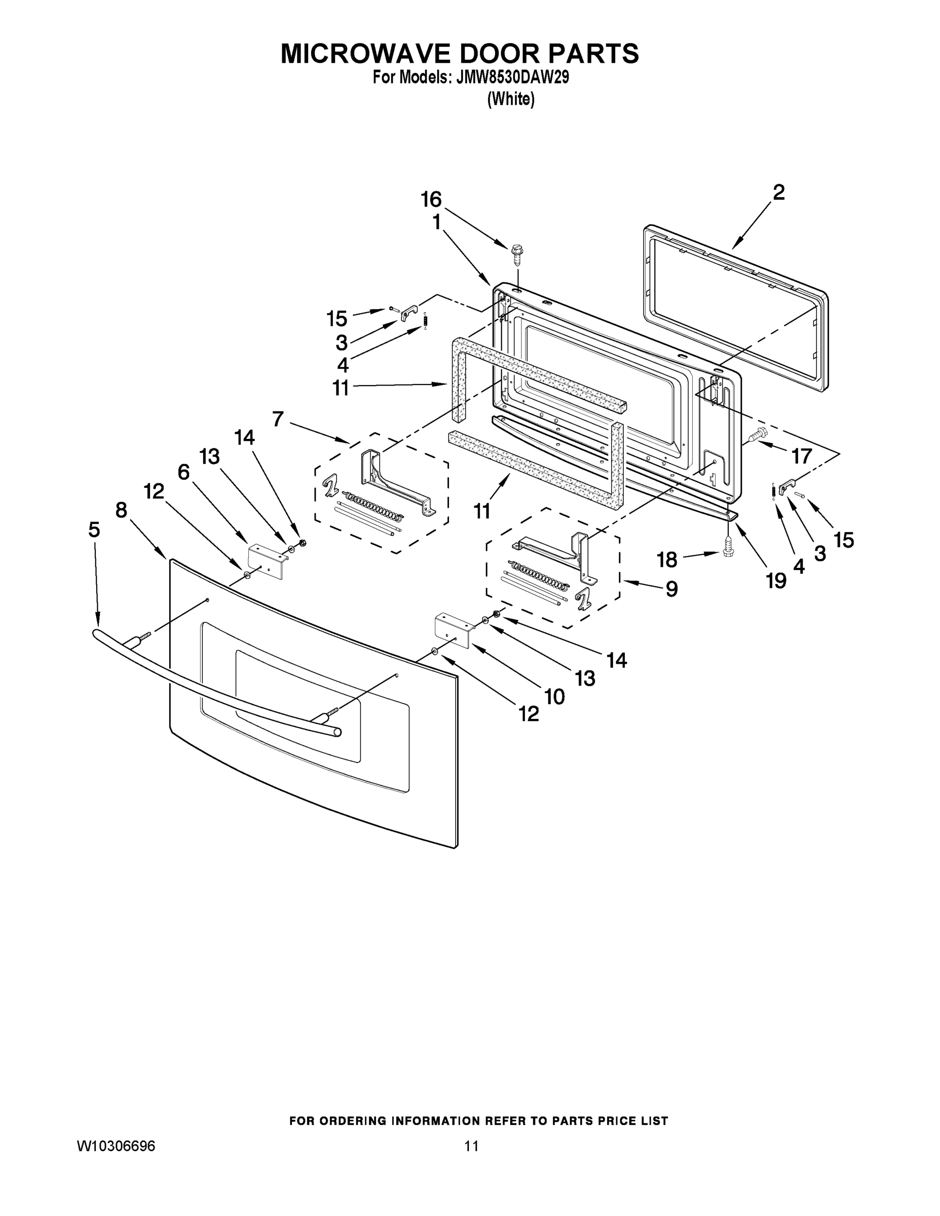 07 - MICROWAVE DOOR PARTS
