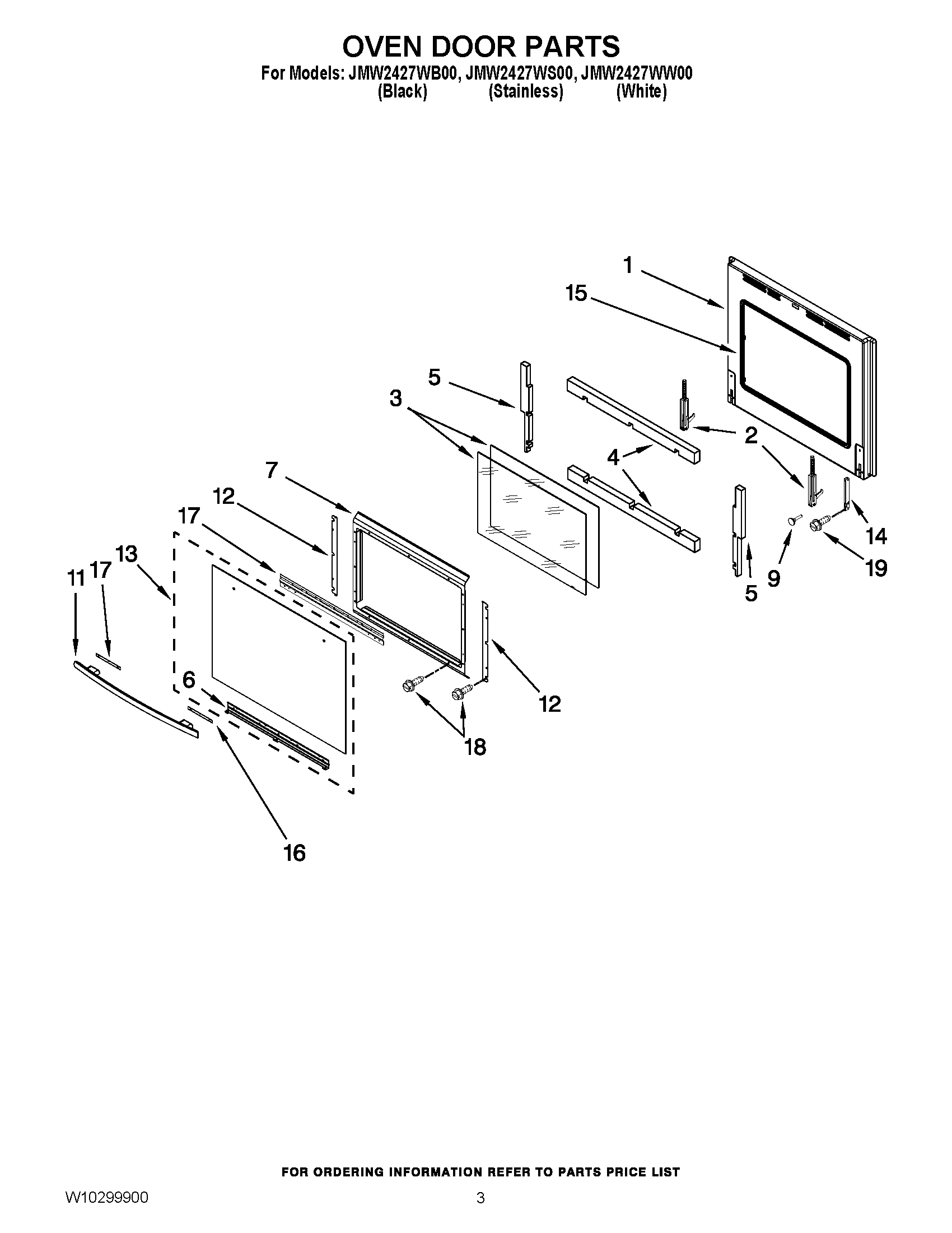 02 - OVEN DOOR PARTS