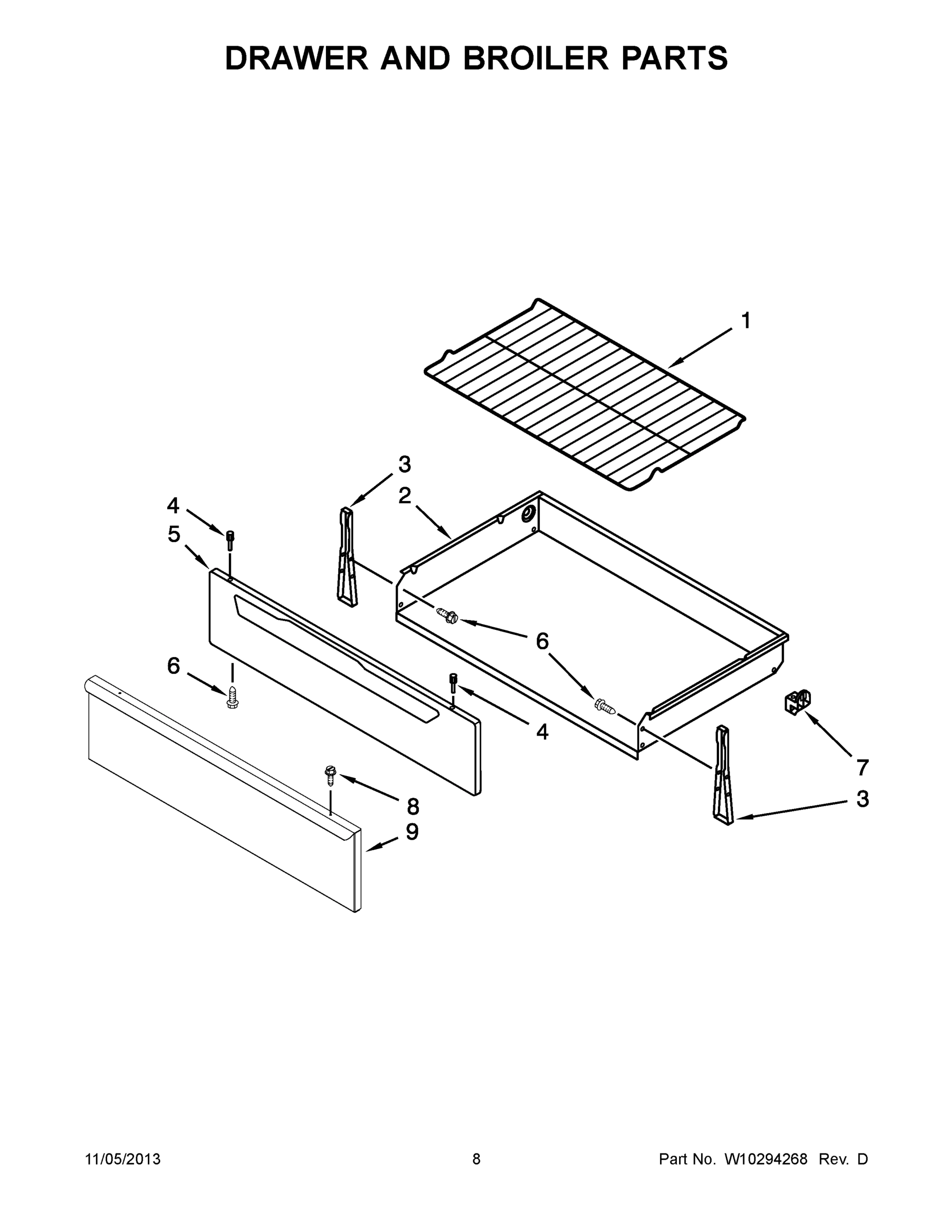 05 - DRAWER AND BROILER PARTS