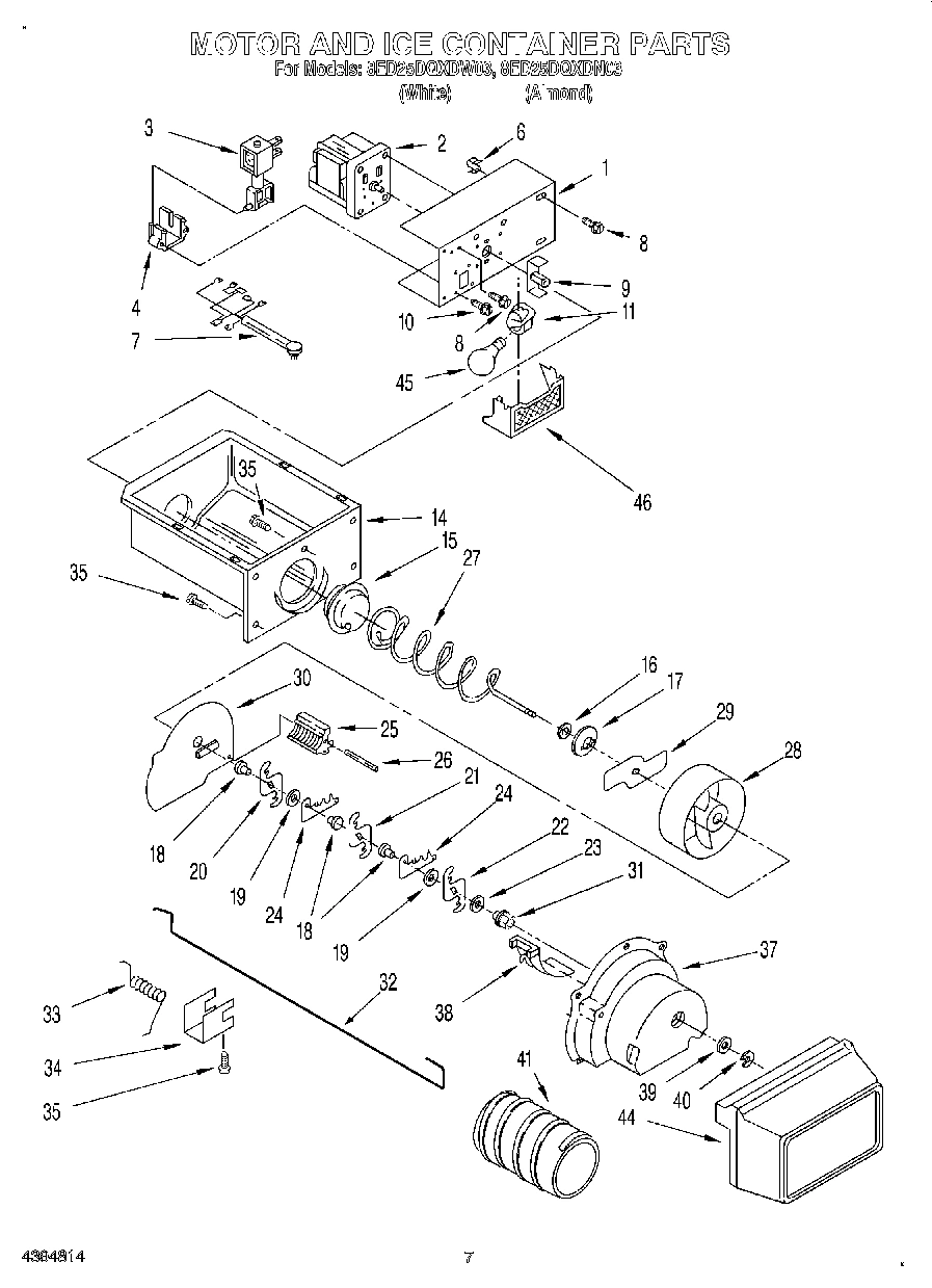 05 - MOTOR AND ICE CONTAINER