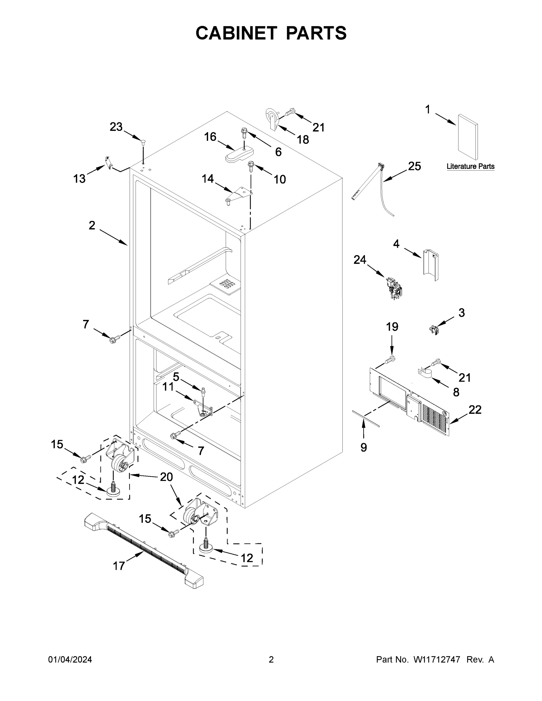 02 - CABINET PARTS