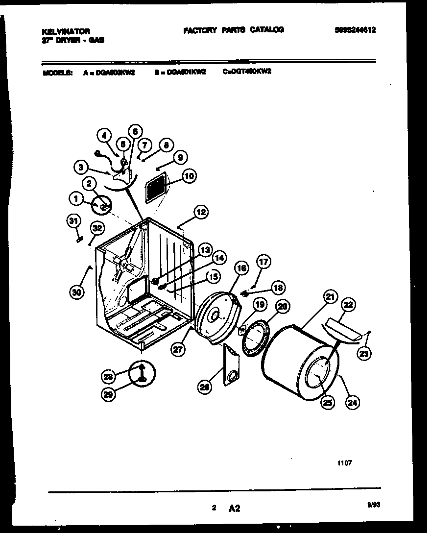 02 - CABINET AND COMPONENT PARTS