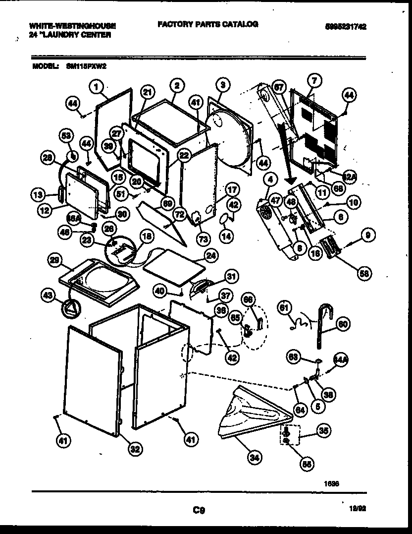 02 - CABINET PARTS AND HEATER