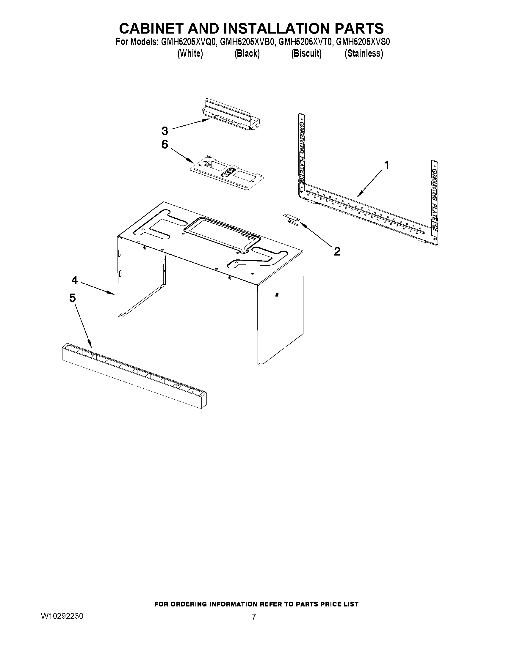 06 - CABINET AND INSTALLATION PARTS